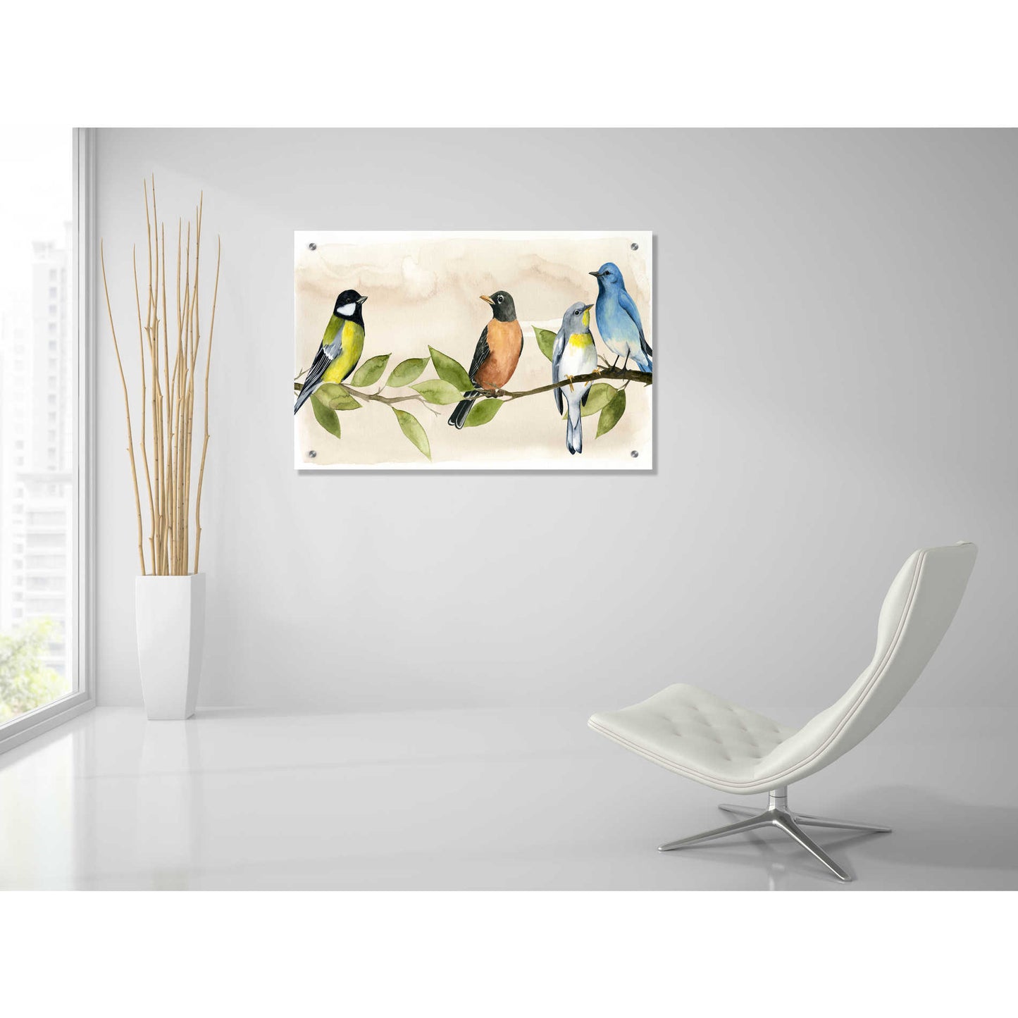 Epic Art 'Treetop Gathering I' by Grace Popp, Acrylic Wall Glass,36x24