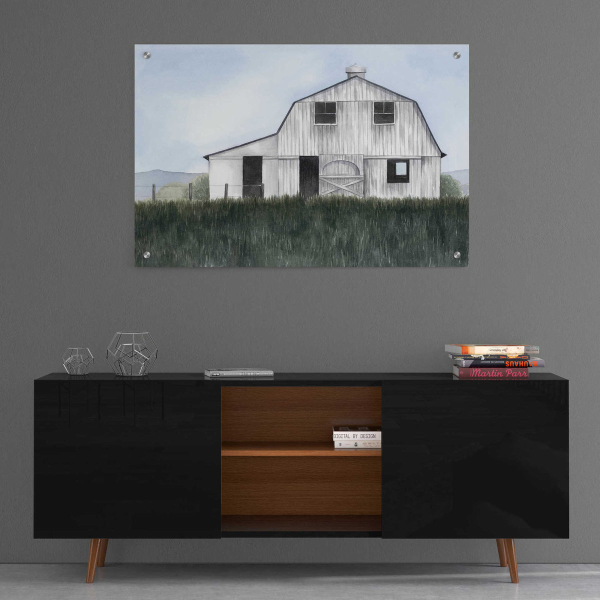 Epic Art 'Bygone Barn II' by Grace Popp, Acrylic Wall Glass,36x24