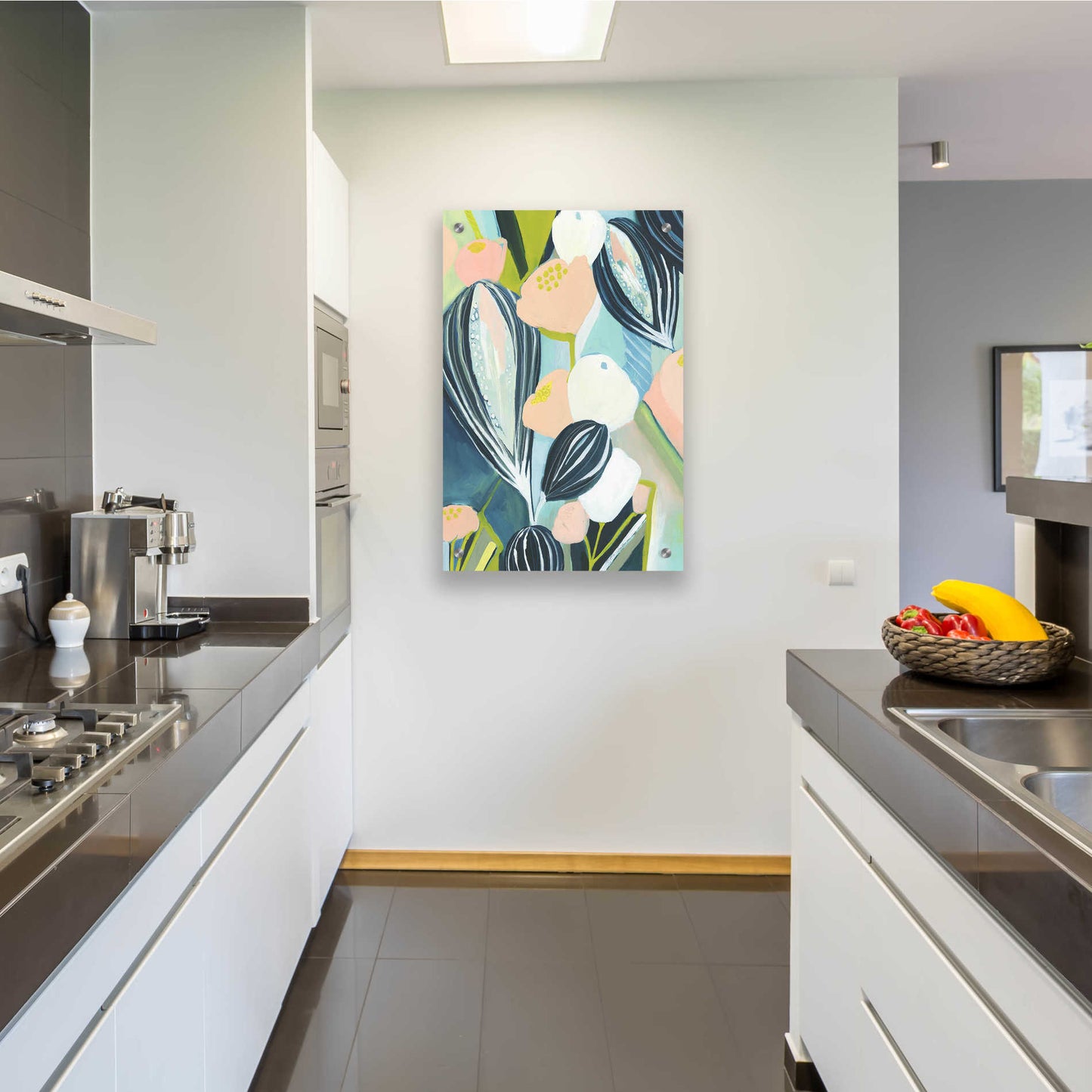 Epic Art 'Glow Garden I' by Grace Popp, Acrylic Wall Glass,24x36