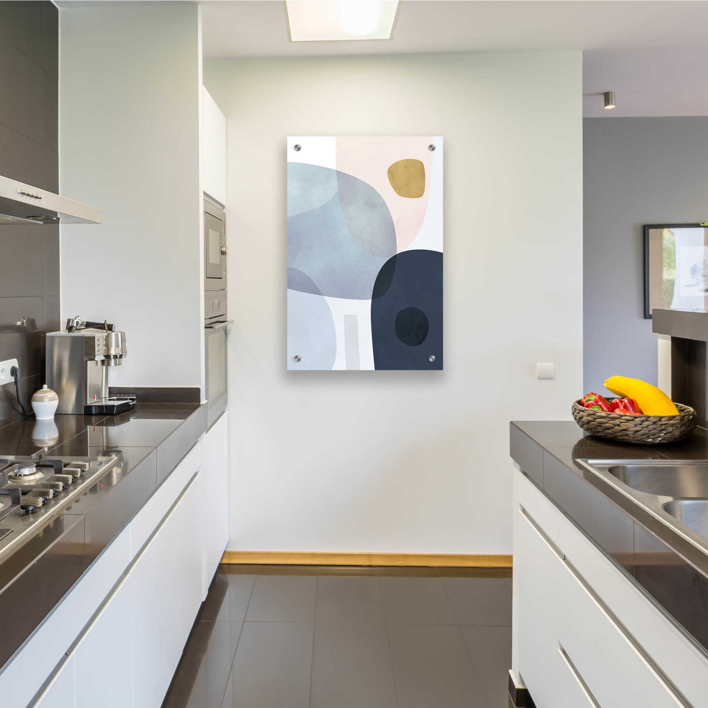 Epic Art 'Gold Monde II' by Grace Popp, Acrylic Wall Glass,24x36