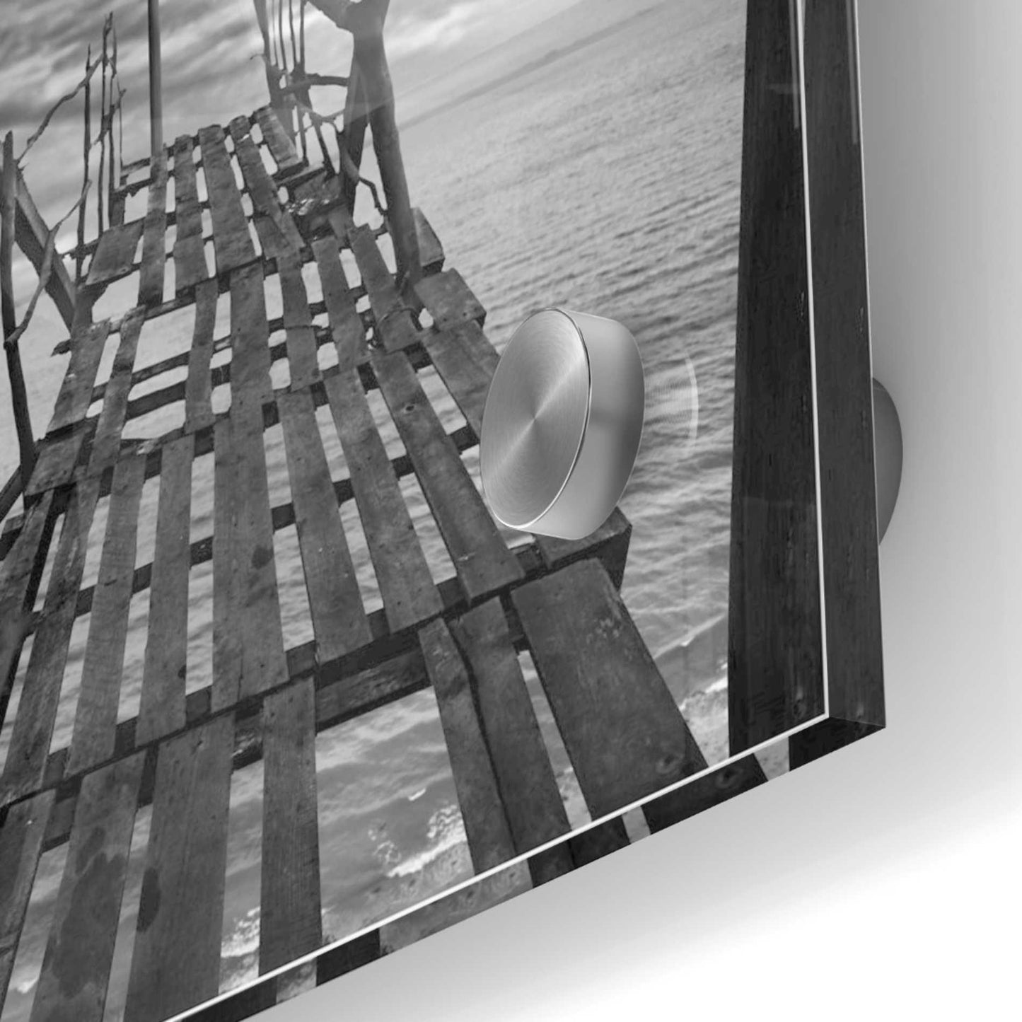 Epic Art 'Black Bridge' by Dariusz Klimczak, Acrylic Glass Wall Art,24x24