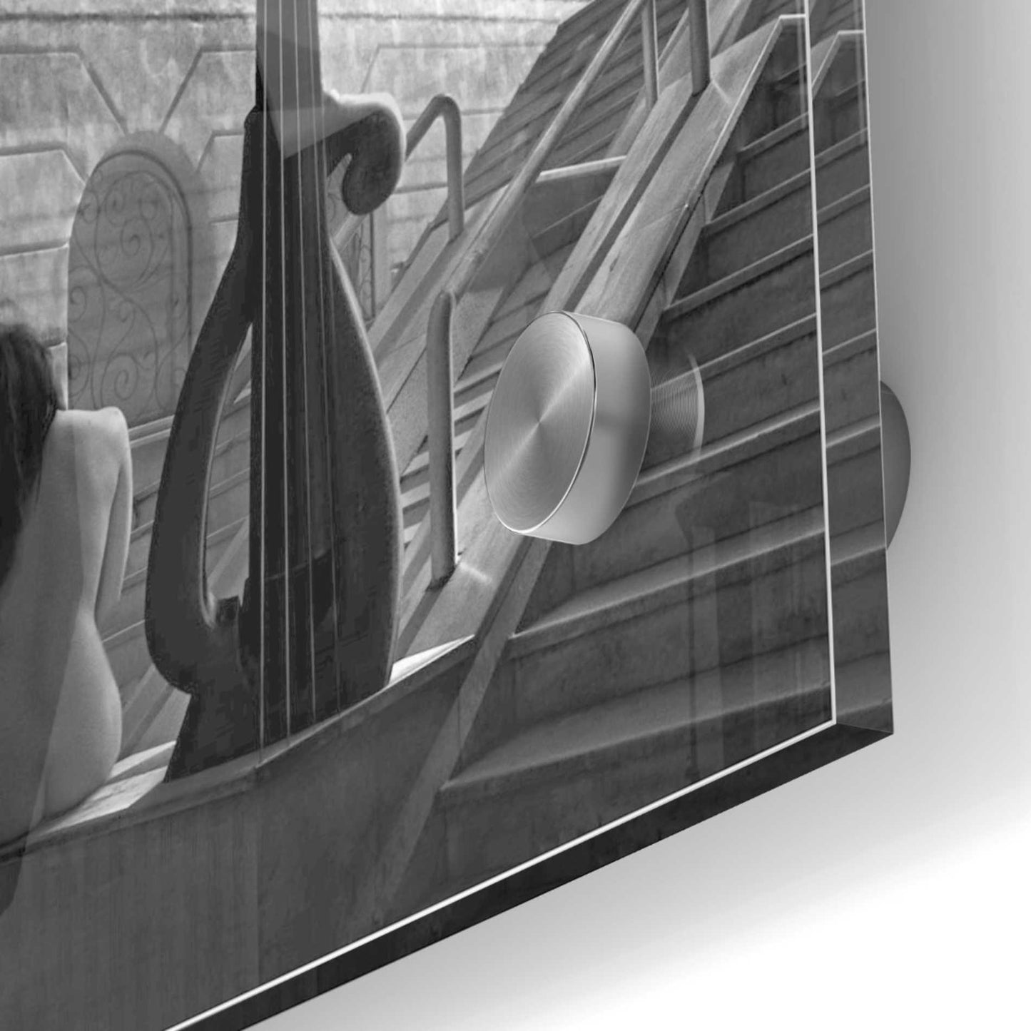 Epic Art 'Violinist' by Dariusz Klimczak, Acrylic Glass Wall Art,24x24