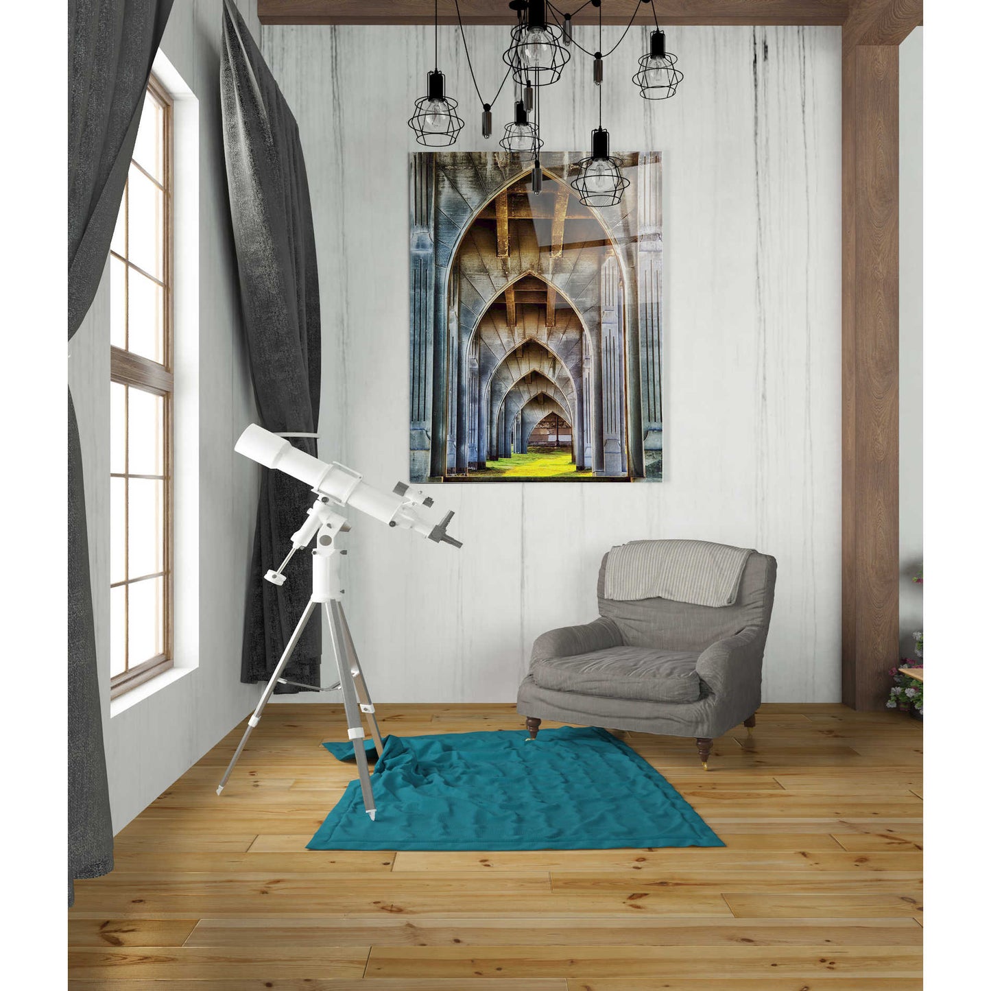 Epic Art "Arches" by Darren White, Acrylic Glass Wall Art,24x36