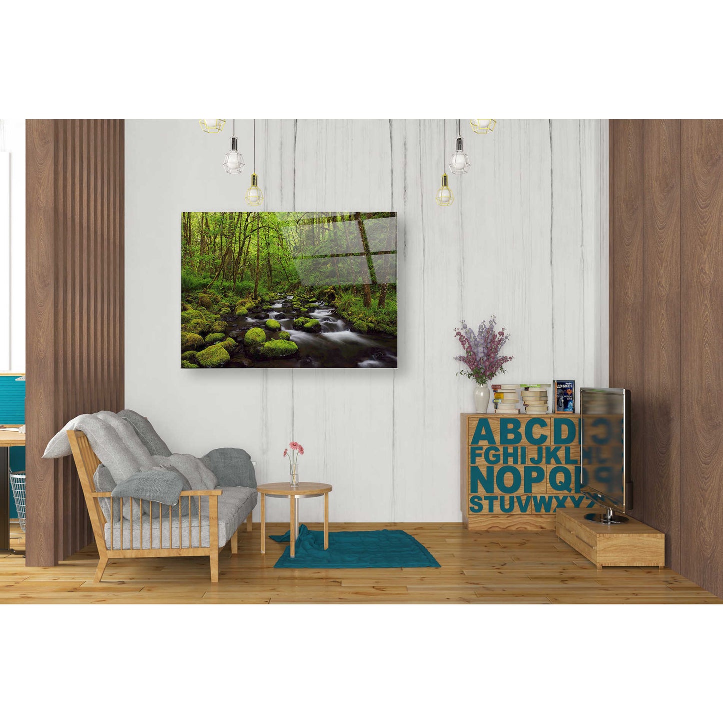 Epic Art "Where the Green Grows" by Darren White, Acrylic Glass Wall Art,24x36