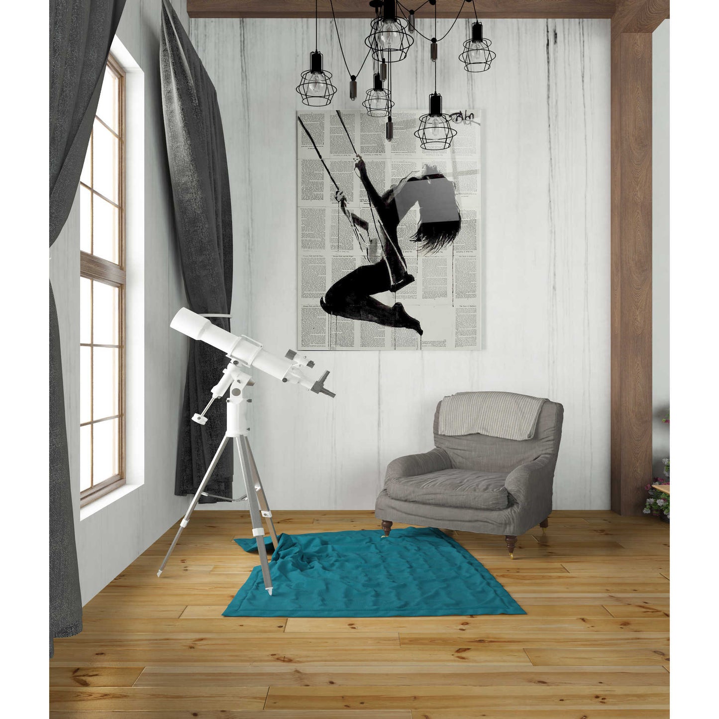 Epic Art 'The Lightness of Being Again' by Loui Jover, Acrylic Glass Wall Art,24x36