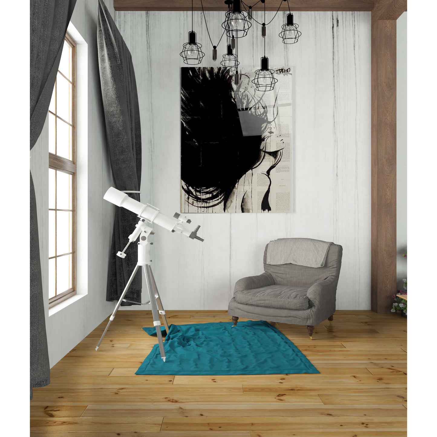 Epic Art 'The New Minstrel' by Loui Jover, Acrylic Glass Wall Art,24x36