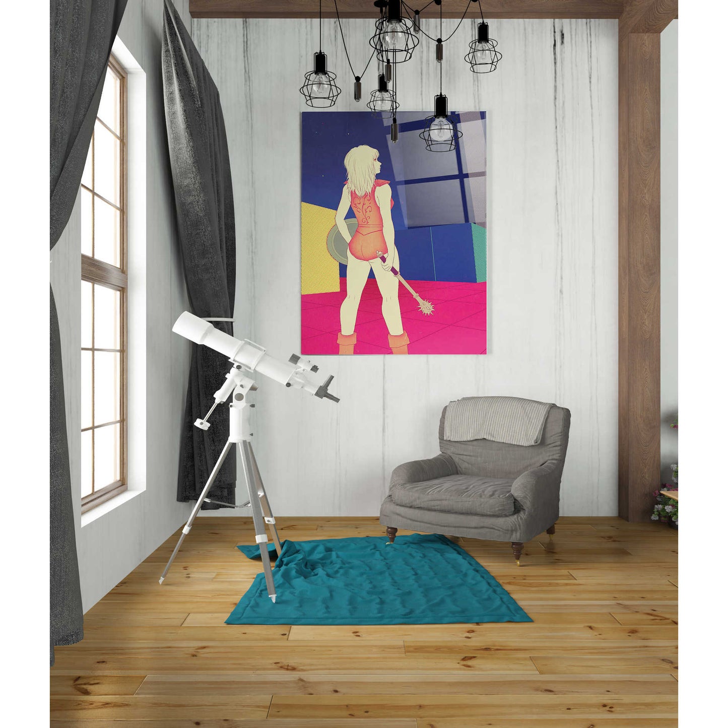 Epic Art 'Digital Labyrinth' by Sai Tamiya, Acrylic Glass Wall Art,24x36