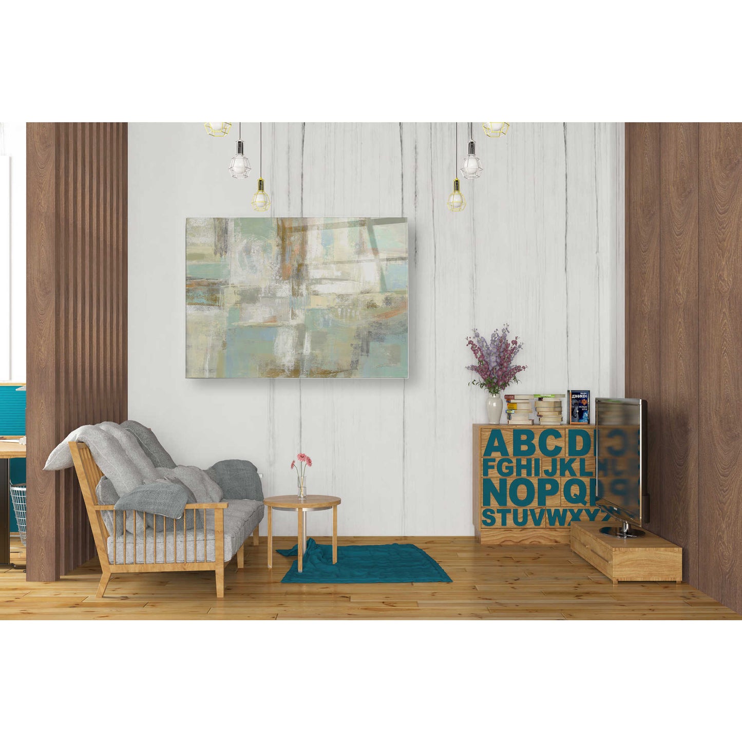 Epic Art 'Shades of Celedon' by Silvia Vassileva, Acrylic Glass Wall Art,24x36