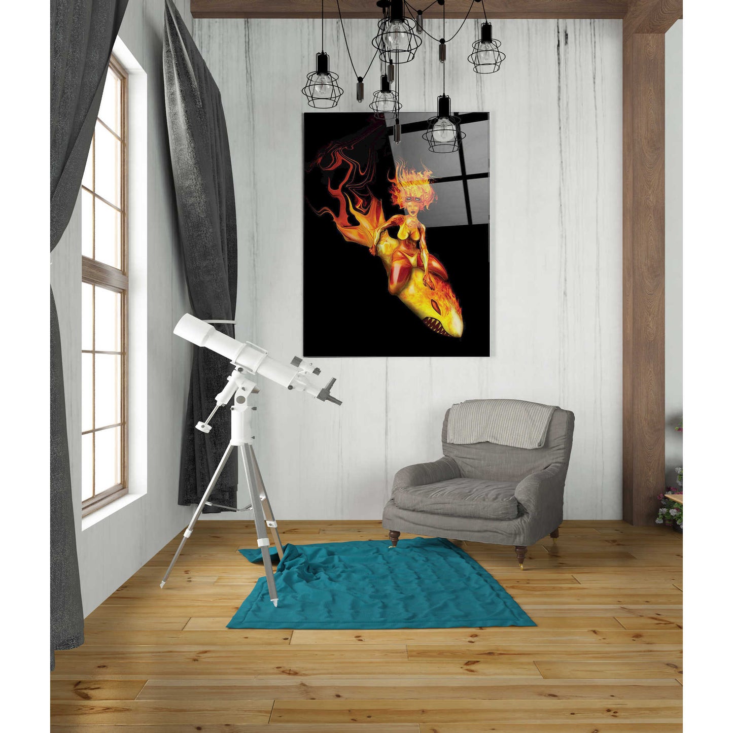 Epic Art 'Bombs Away' by Michael Stewart, Acrylic Glass Wall Art,24x36