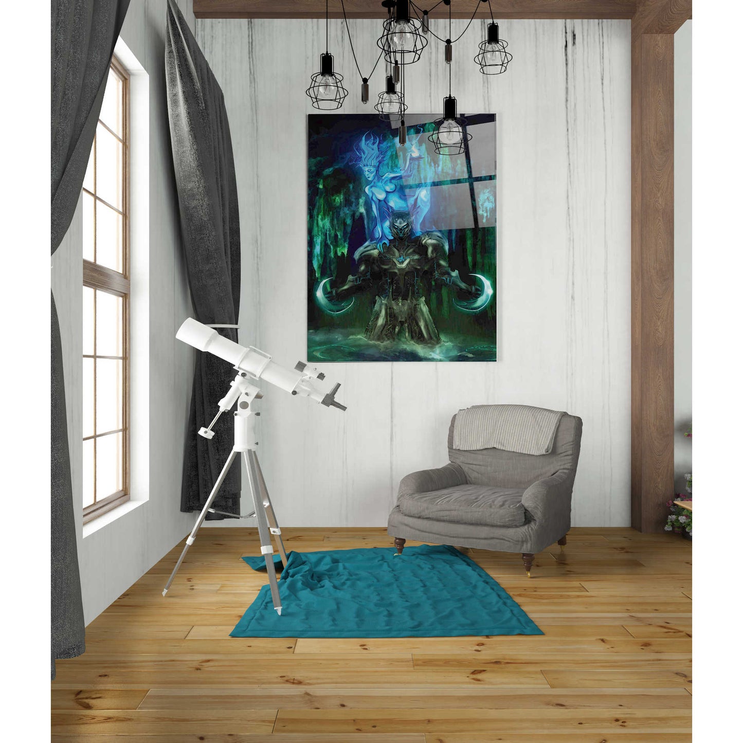 Epic Art 'Chaac' by Michael Stewart, Acrylic Glass Wall Art,24x36