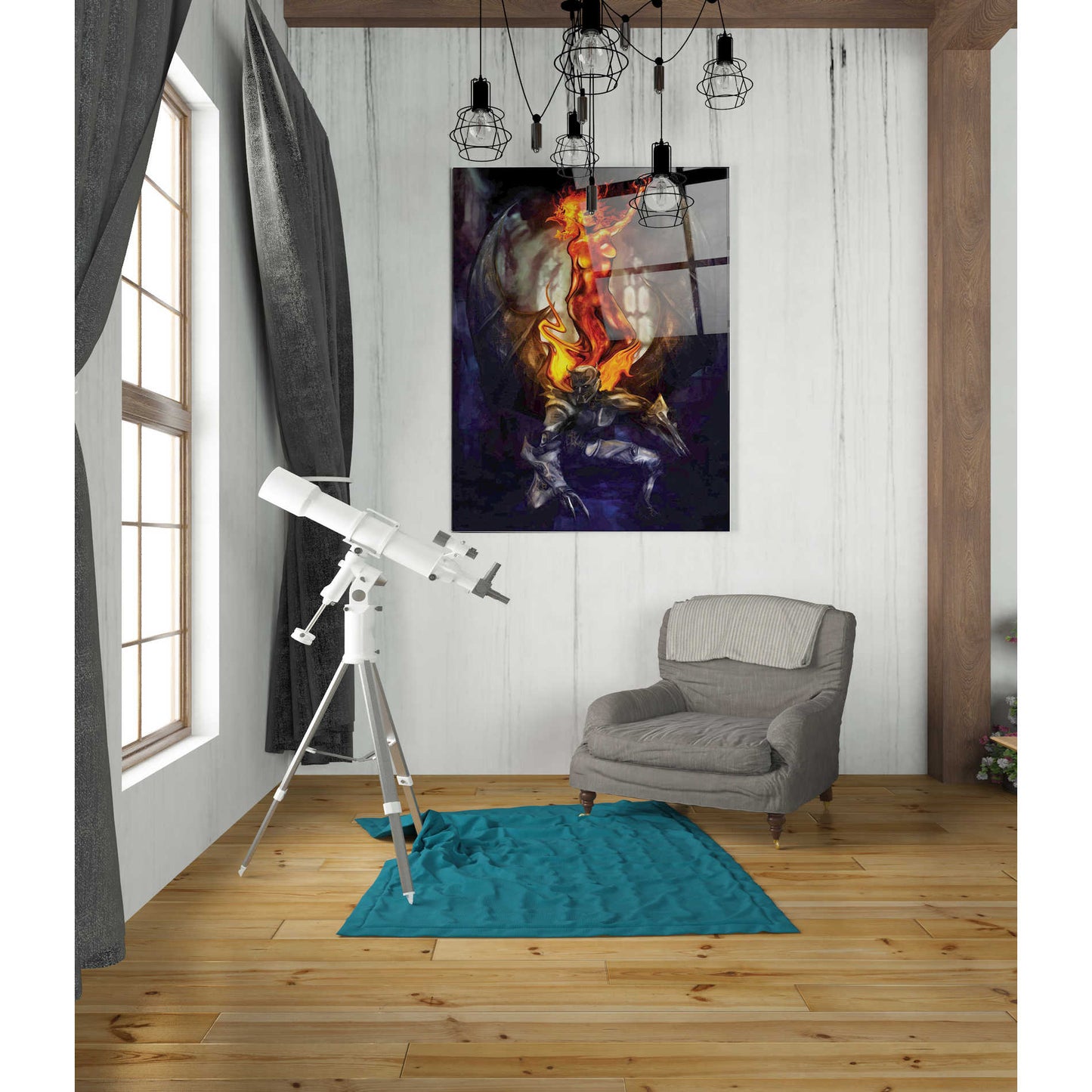 Epic Art 'Final Angel' by Michael Stewart, Acrylic Glass Wall Art,24x36