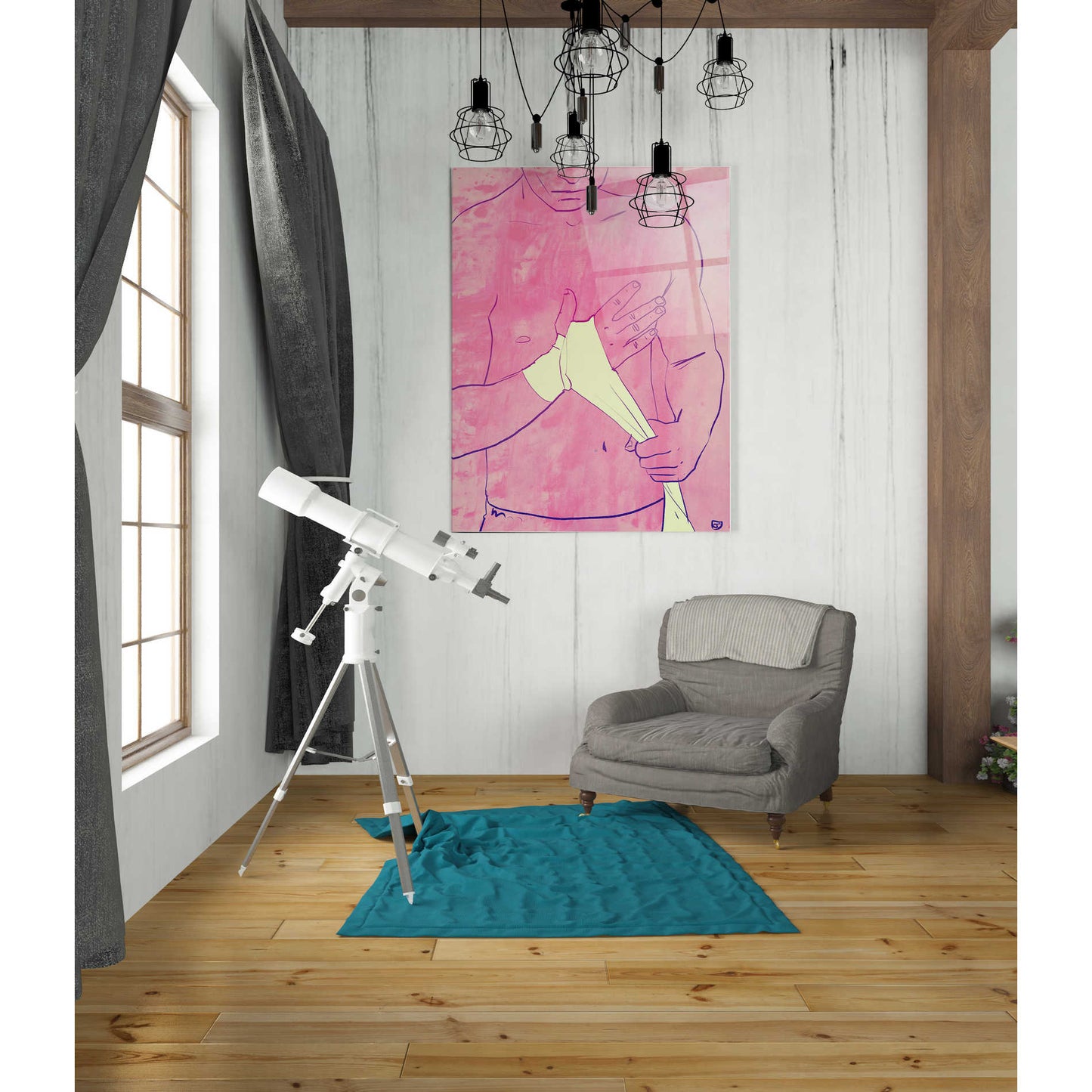 Epic Art "Boxing 1" by Giuseppe Cristiano, Acrylic Glass Wall Art,24x36