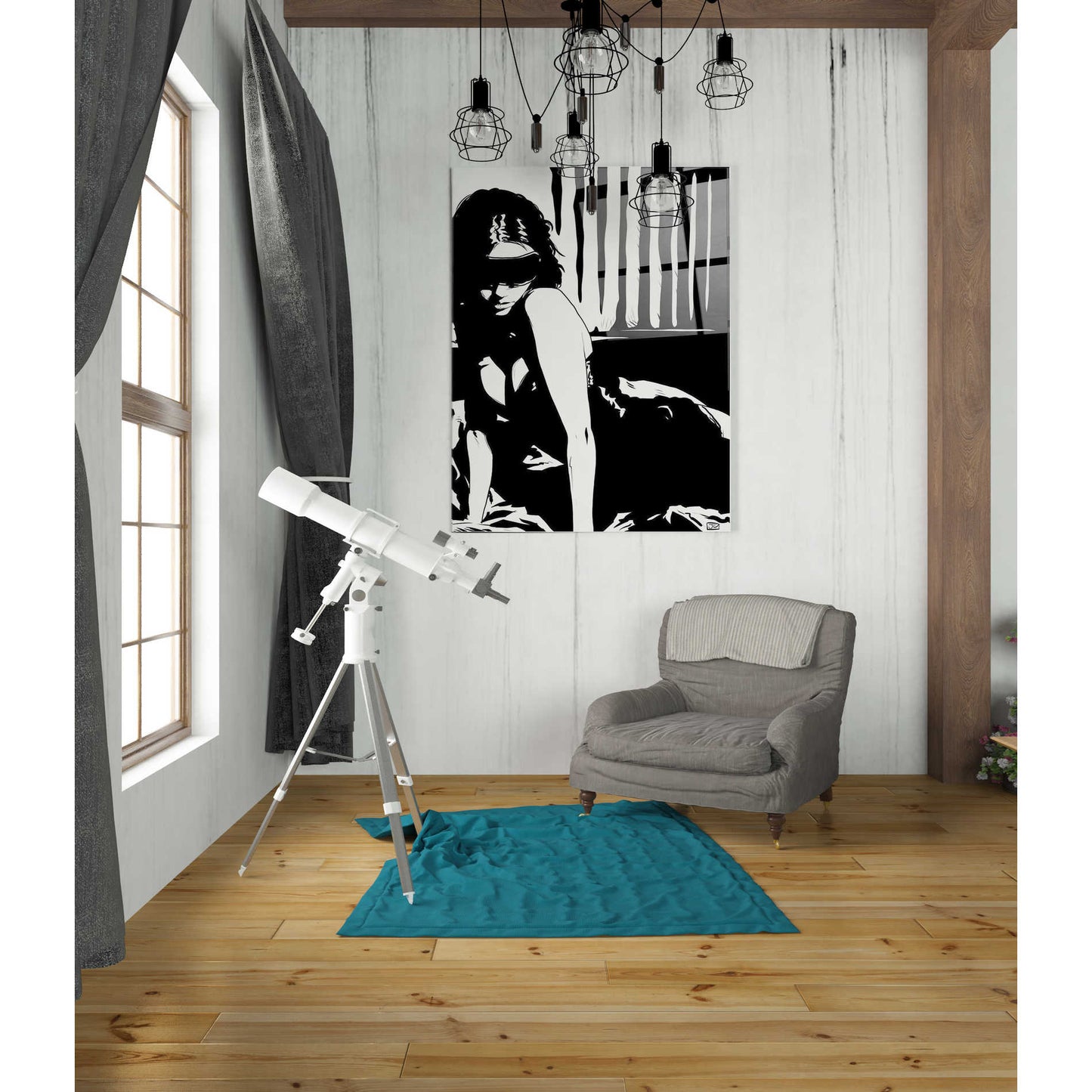 Epic Art "Blindfold" by Giuseppe Cristiano, Acrylic Glass Wall Art,24x36