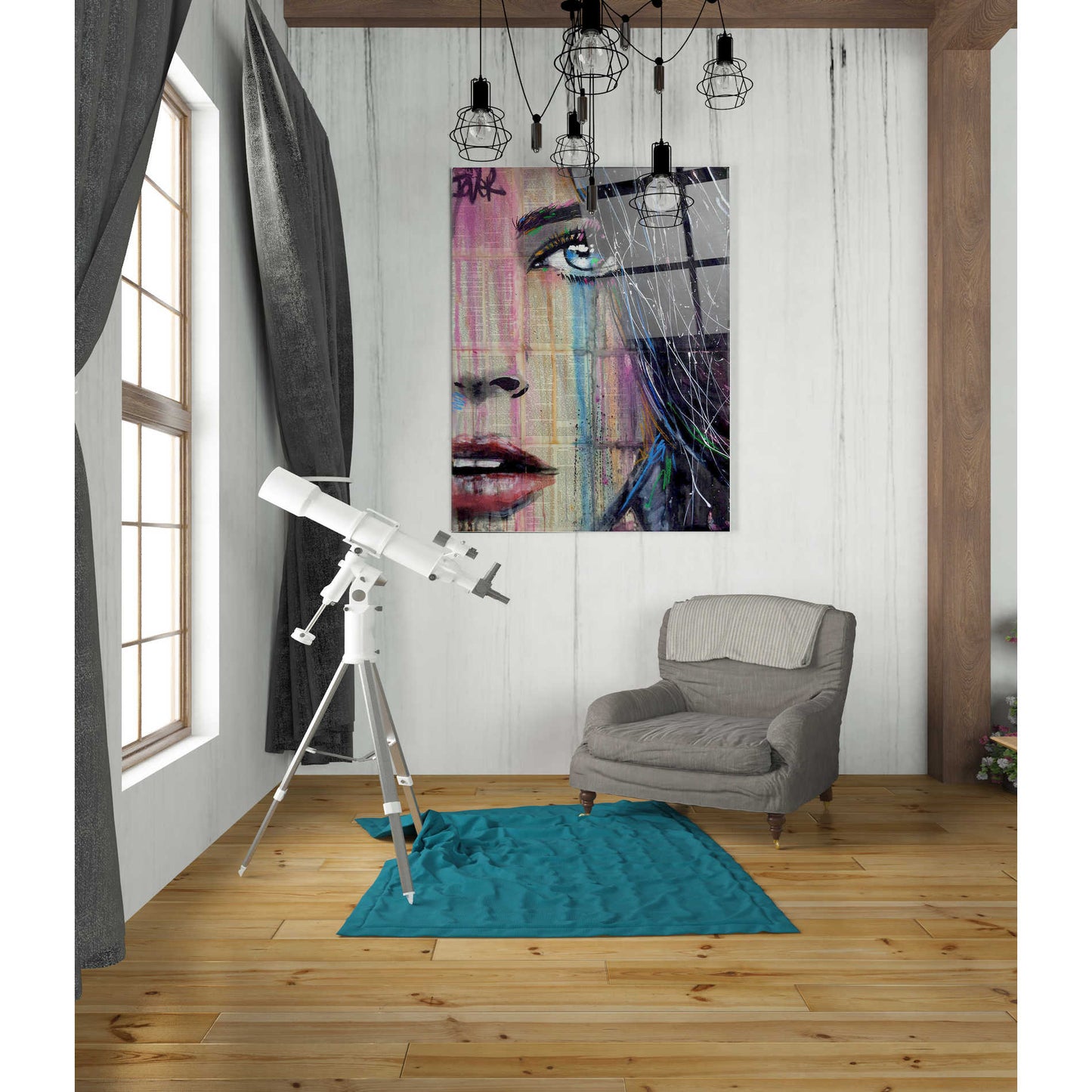 Epic Art 'Fahrenheit' by Loui Jover, Acrylic Glass Wall Art,24x36