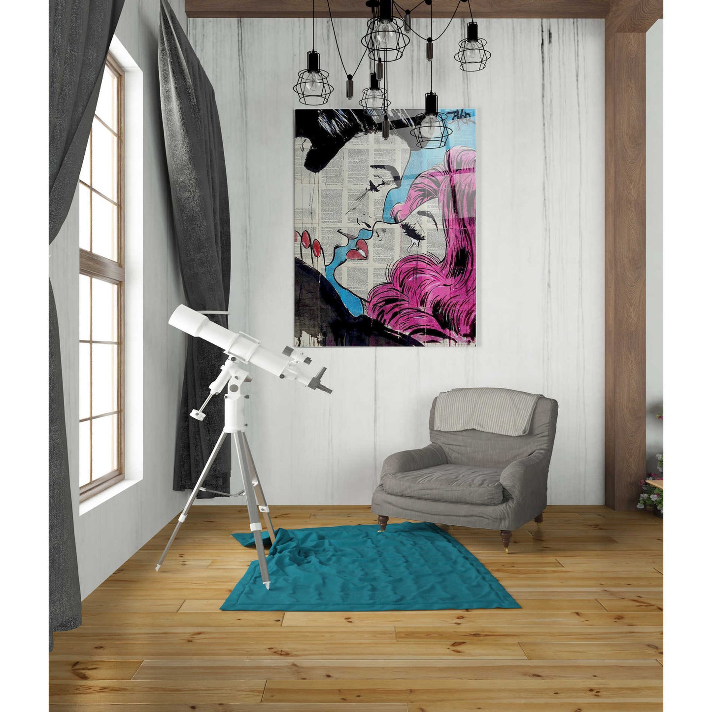 Epic Art 'Moments Like This Go Pop' by Loui Jover, Acrylic Glass Wall Art,24x36