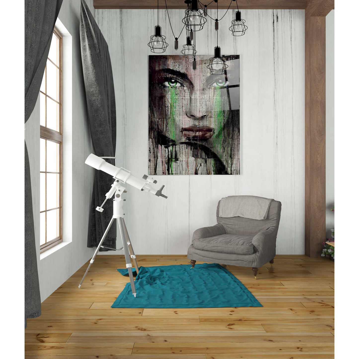 Epic Art 'Nordica' by Loui Jover, Acrylic Glass Wall Art,24x36