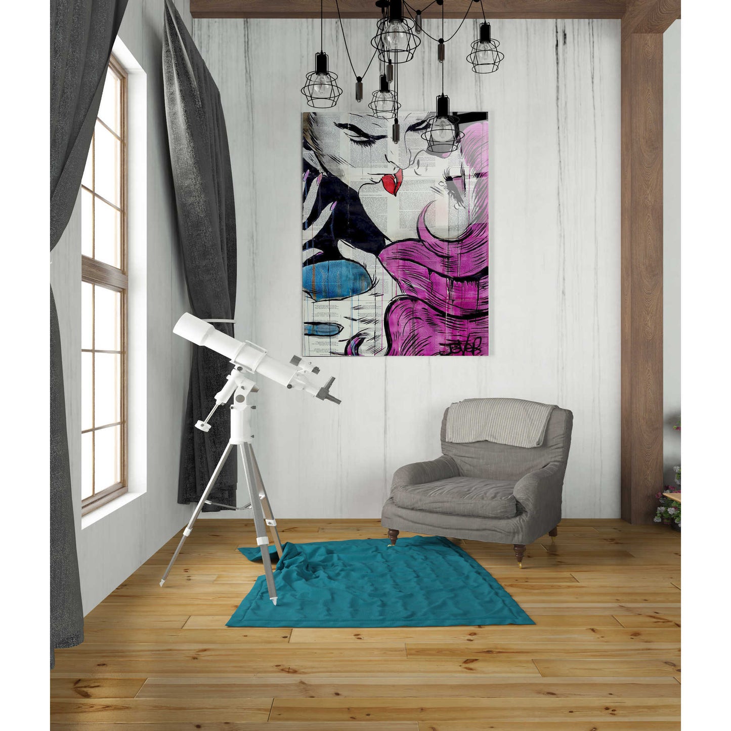 Epic Art 'Passion Pop' by Loui Jover, Acrylic Glass Wall Art,24x36