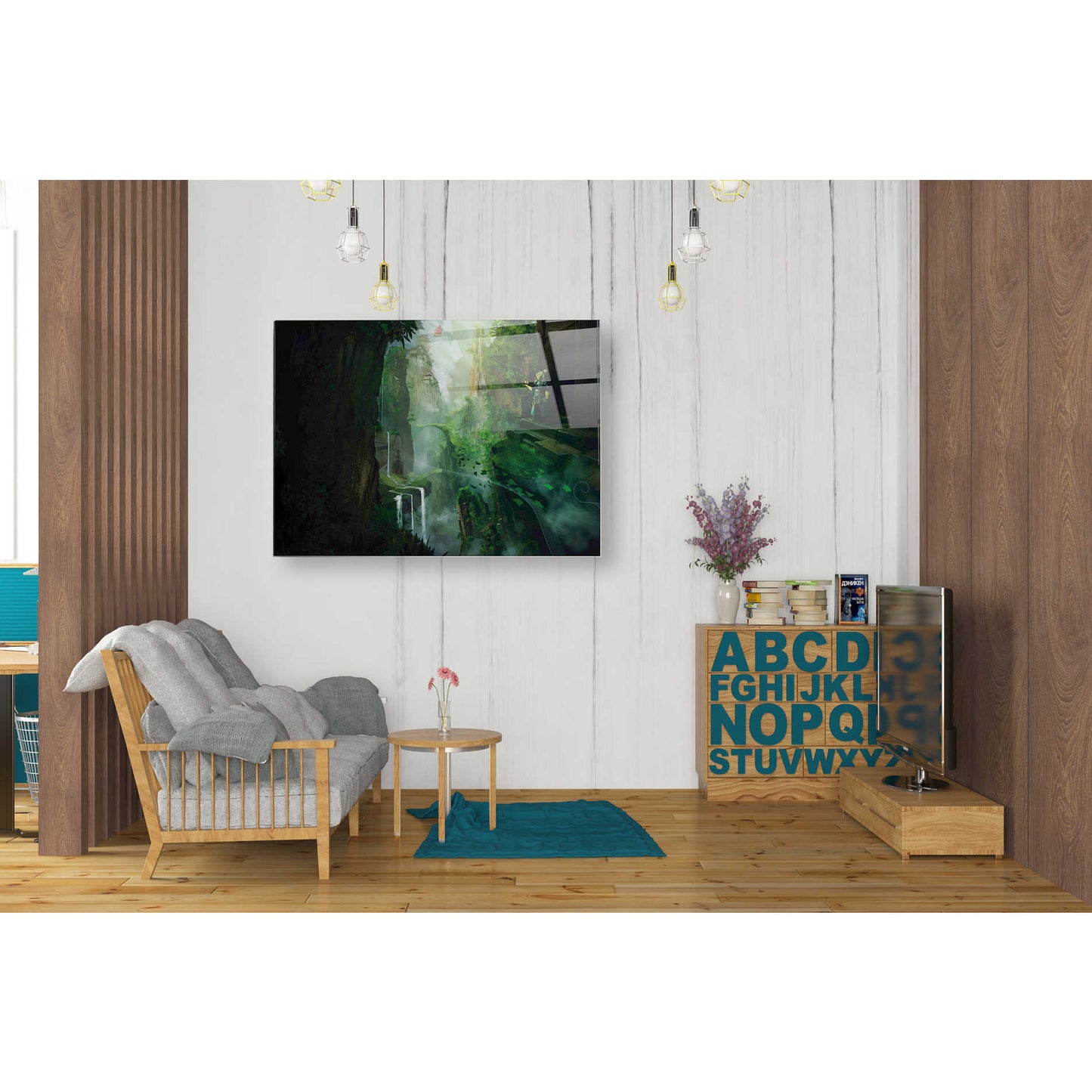 Epic Art 'Dragon Valley' by Jonathan Lam, Acrylic Glass Wall Art,24x36