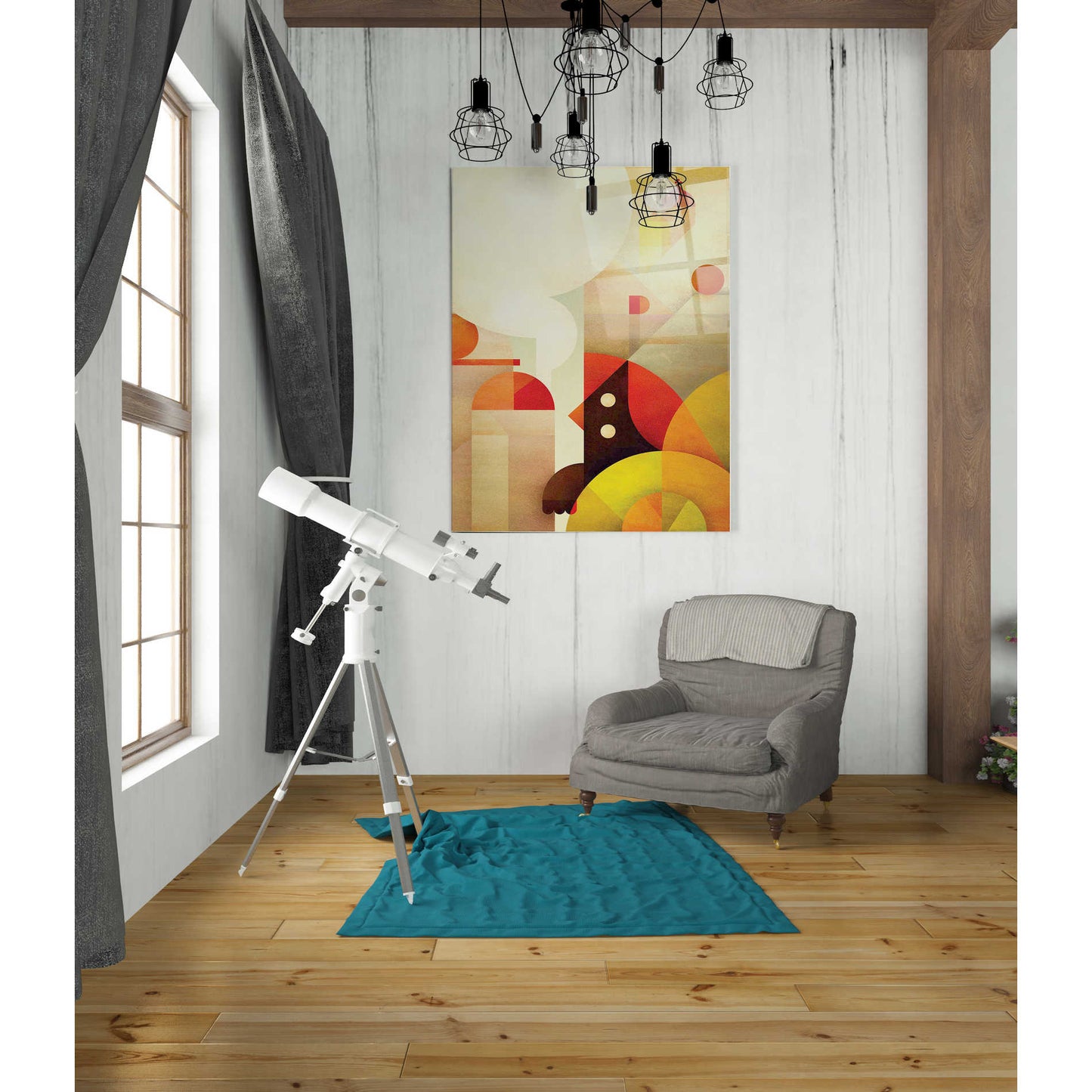 Epic Art 'Canopy Bird' by Antony Squizzato, Acrylic Glass Wall Art,24x36