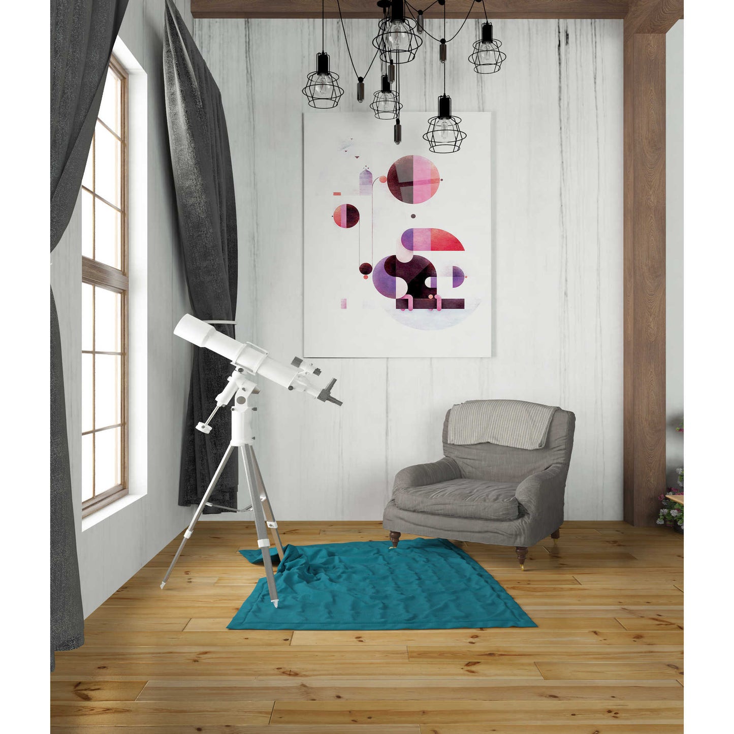 Epic Art 'Rainbow Swinger' by Antony Squizzato, Acrylic Glass Wall Art,24x36