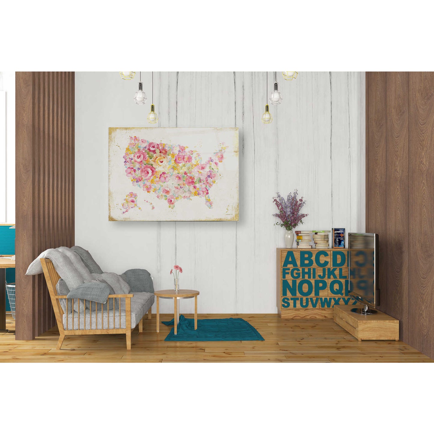 Epic Art 'Midsummer USA' by Danhui Nai, Acrylic Glass Wall Art,24x36