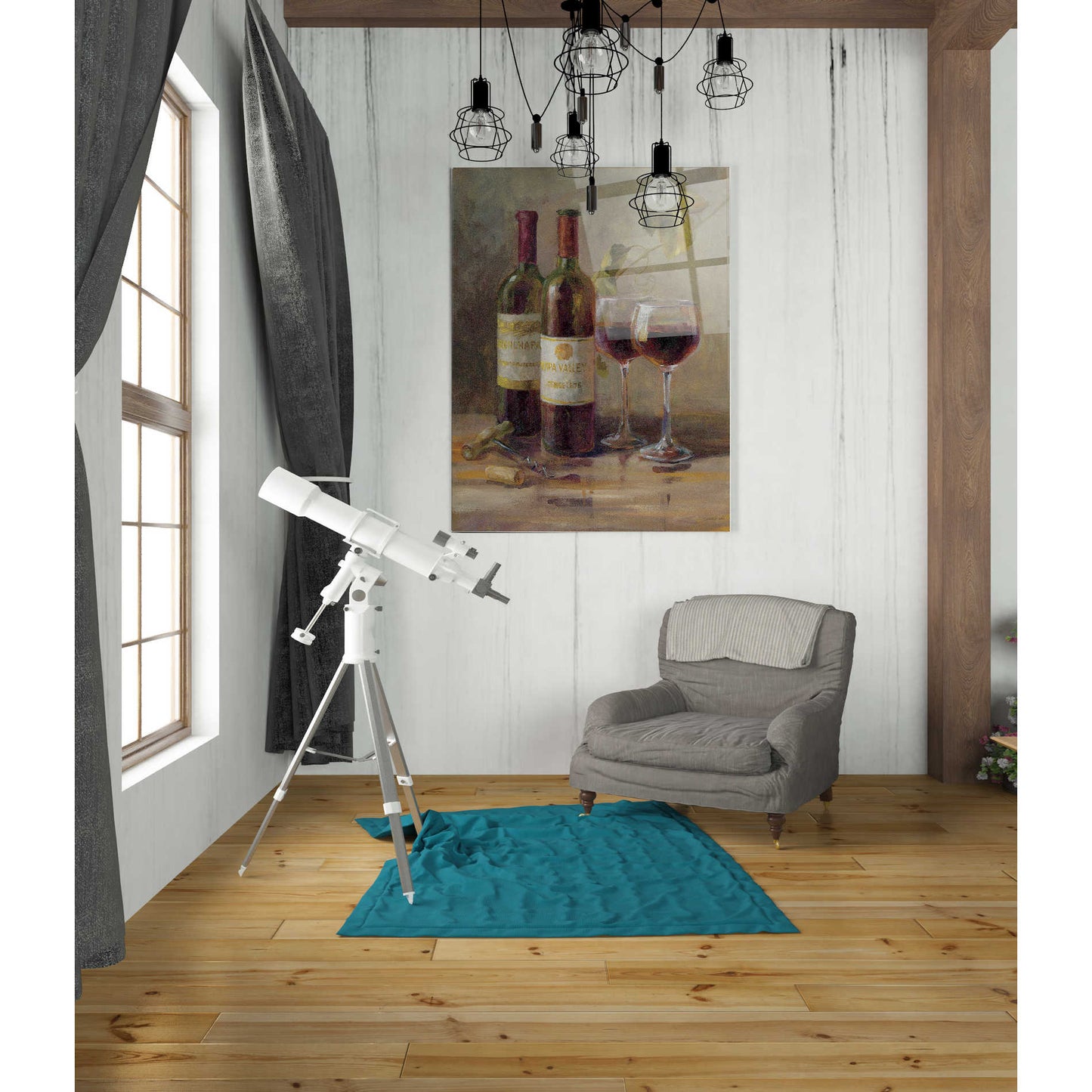 Epic Art 'Opening the Wine I' by Danhui Nai, Acrylic Glass Wall Art,24x36