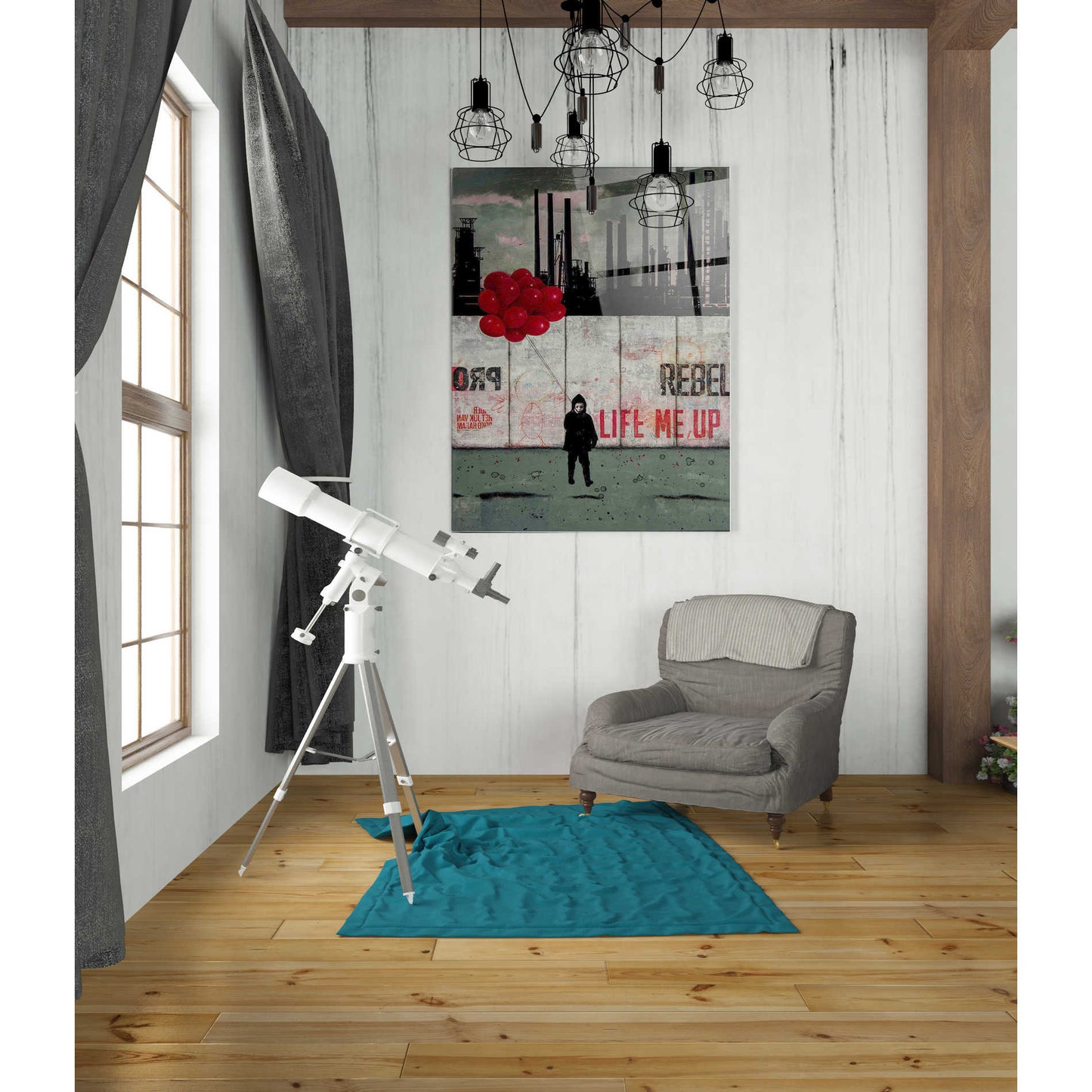 Epic Art 'LIFE ME UP III' by DB Waterman, Acrylic Glass Wall Art,24x36