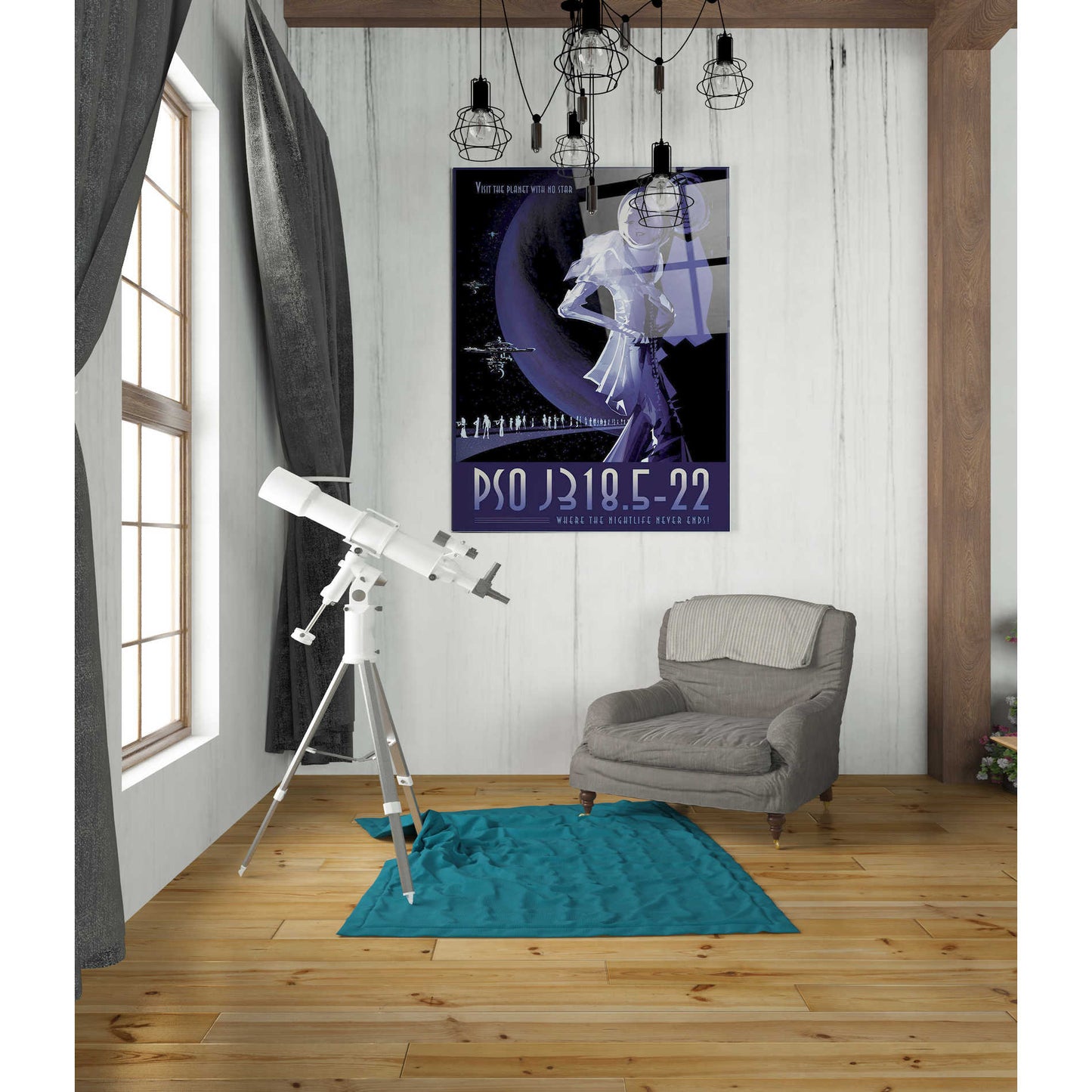 Epic Art 'Visions of the Future: PSO J318.5-22' Acrylic Glass Wall Art,24x36