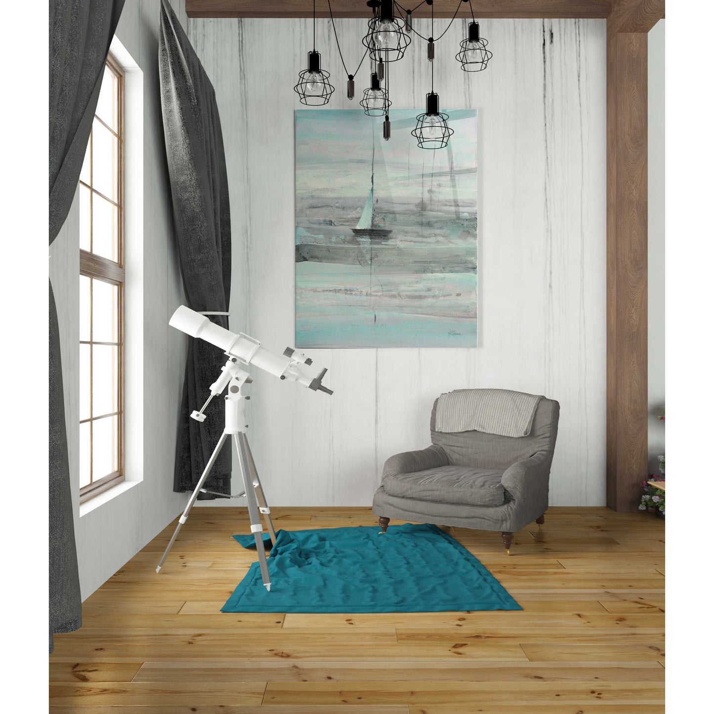 Epic Art 'Ice Sailing' by Albena Hristova, Acrylic Glass Wall Art,24x36