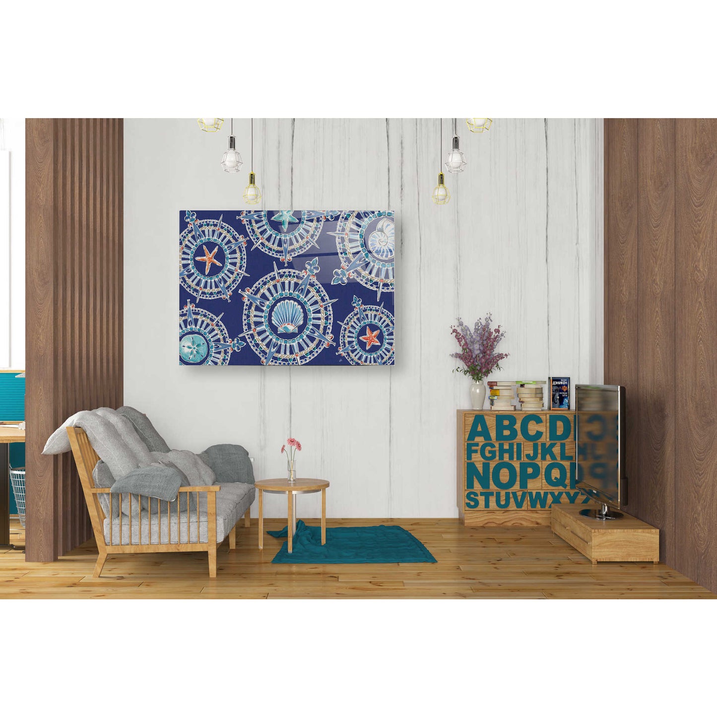 Epic Art 'Maritime XIV' by Daphne Brissonet, Acrylic Glass Wall Art,24x36