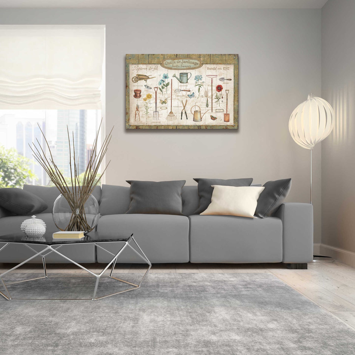 Epic Art 'Royal Garden I' by Daphne Brissonet, Acrylic Glass Wall Art,24x36