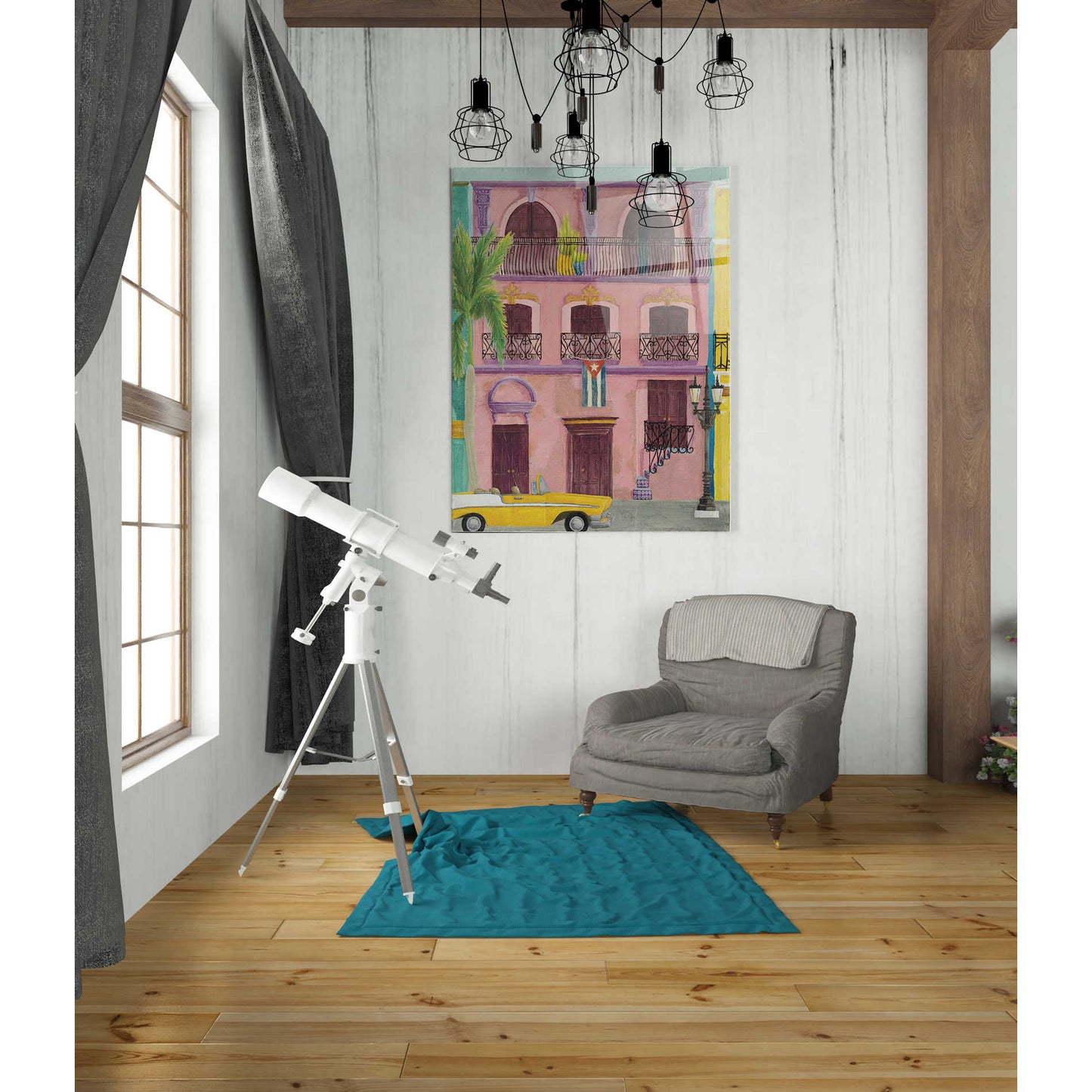 Epic Art 'Havana II' by Elyse DeNeige, Acrylic Glass Wall Art,24x36