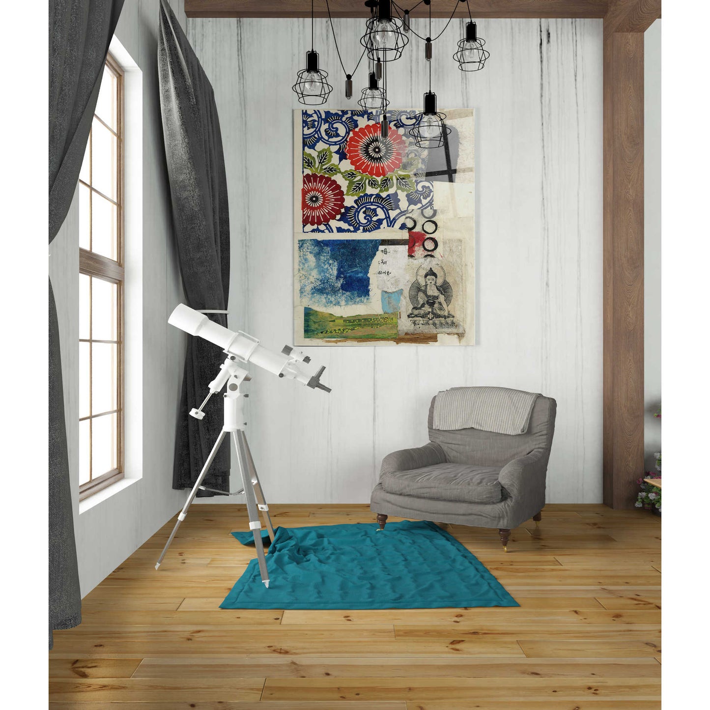 Epic Art 'Doko 3' by Elena Ray Acrylic Glass Wall Art,24x36