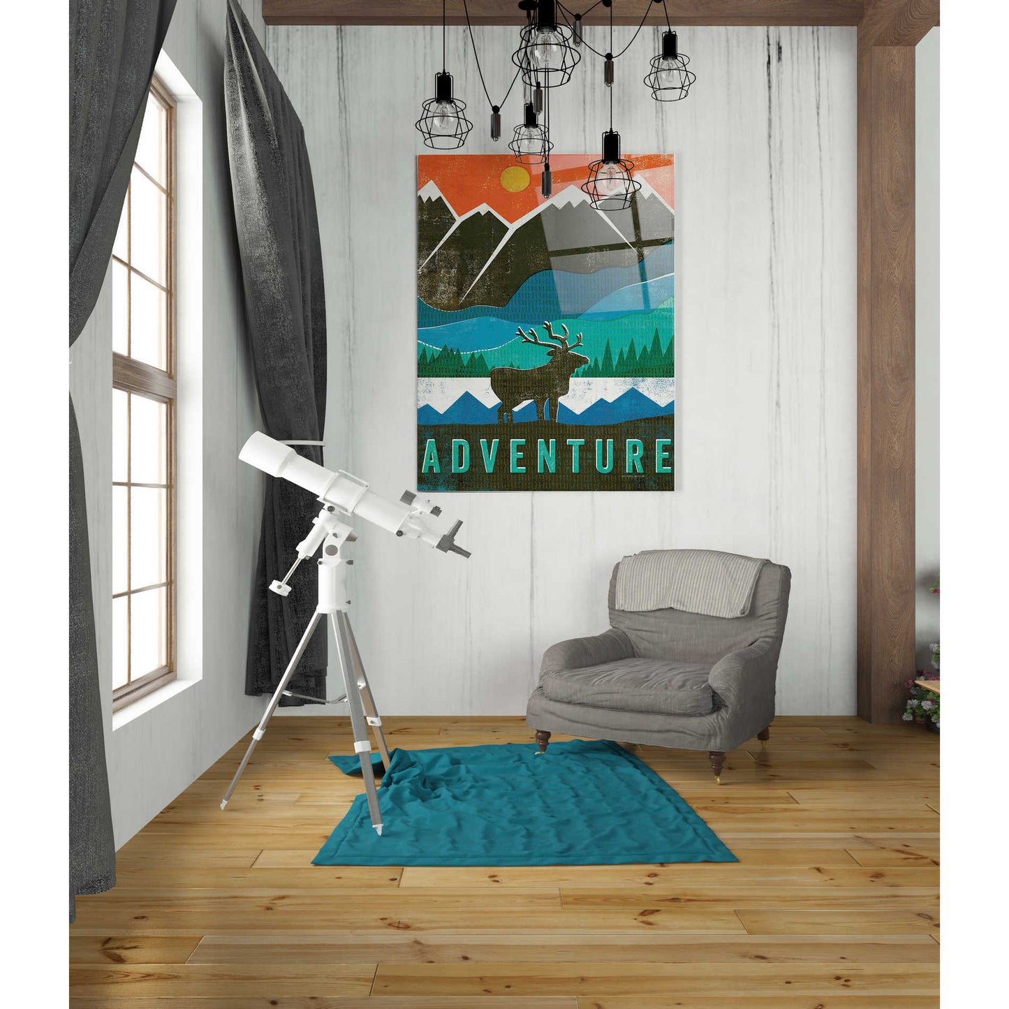 Epic Art 'Big Sky I' by Michael Mullan, Acrylic Glass Wall Art,24x36