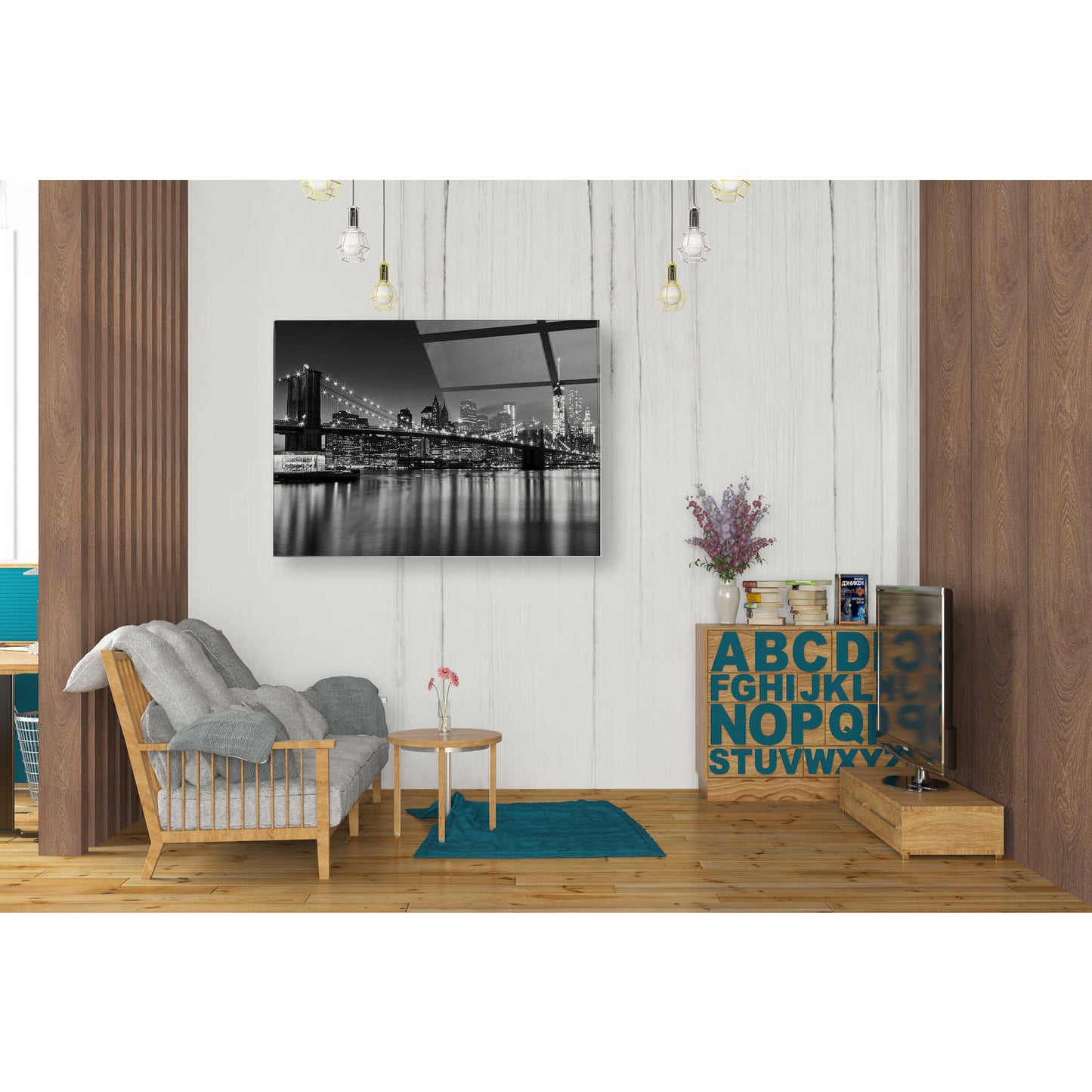 Epic Art 'Silver City Crop' by Katherine Gendreau, Acrylic Glass Wall Art,24x36