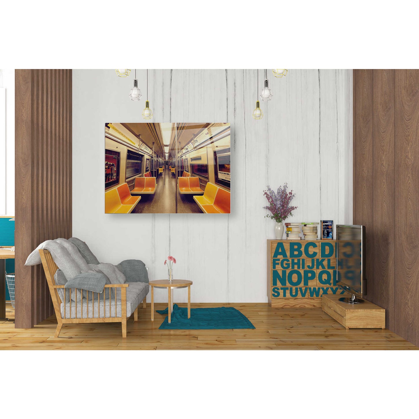 Epic Art 'Soul Train' by Katherine Gendreau, Acrylic Glass Wall Art,24x36