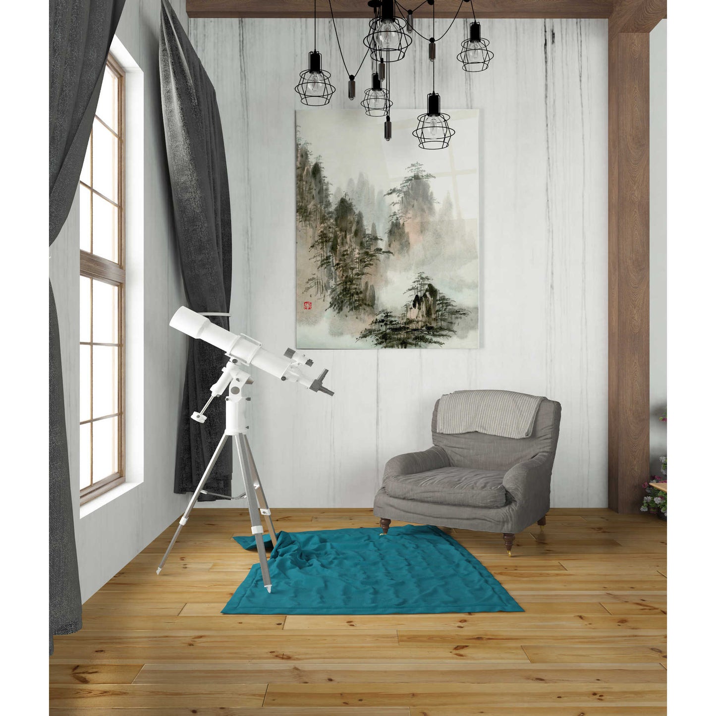 Epic Art 'Qi' by River Han, Acrylic Glass Wall Art,24x36