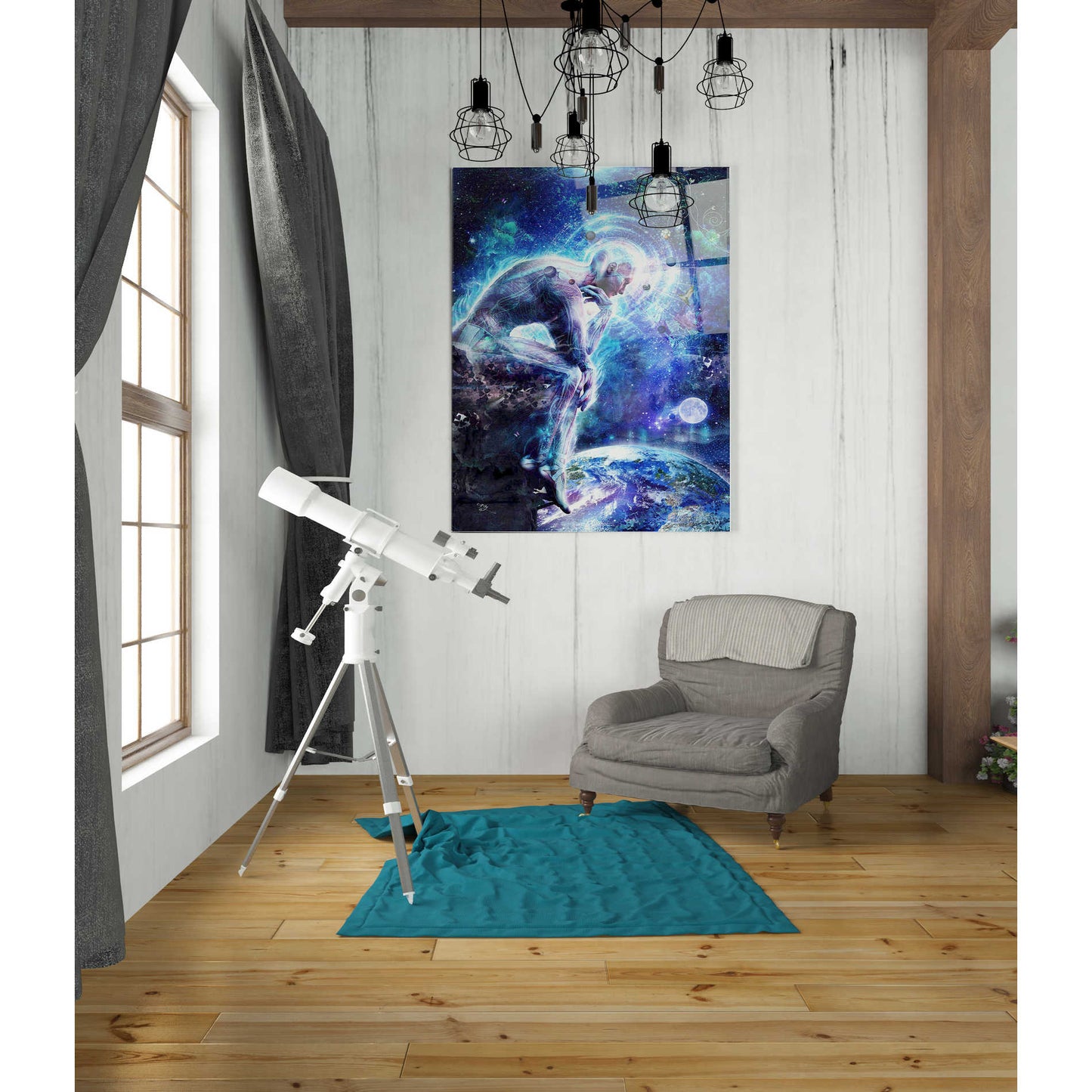 Epic Art 'The Mystery of Ourselves' by Cameron Gray, Acrylic Glass Wall Art,24x36