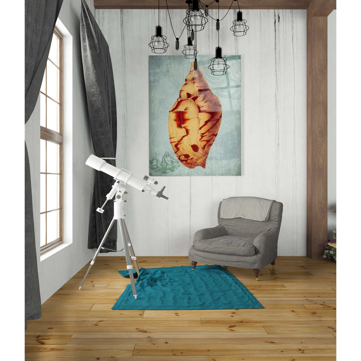 Epic Art 'Coastal Life Collection 2 d' by Fab Funky Acrylic Glass Wall Art,24x36