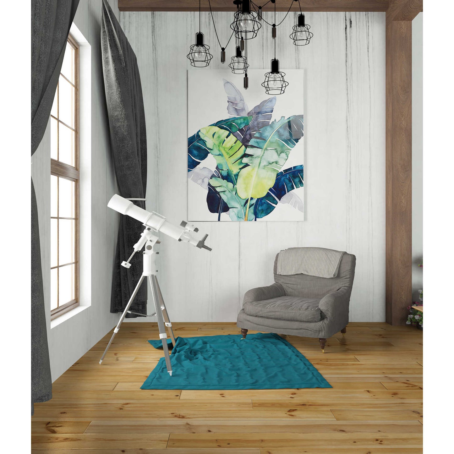 Epic Art 'Twilight Palms II' by Grace Popp Acrylic Glass Wall Art,24x36