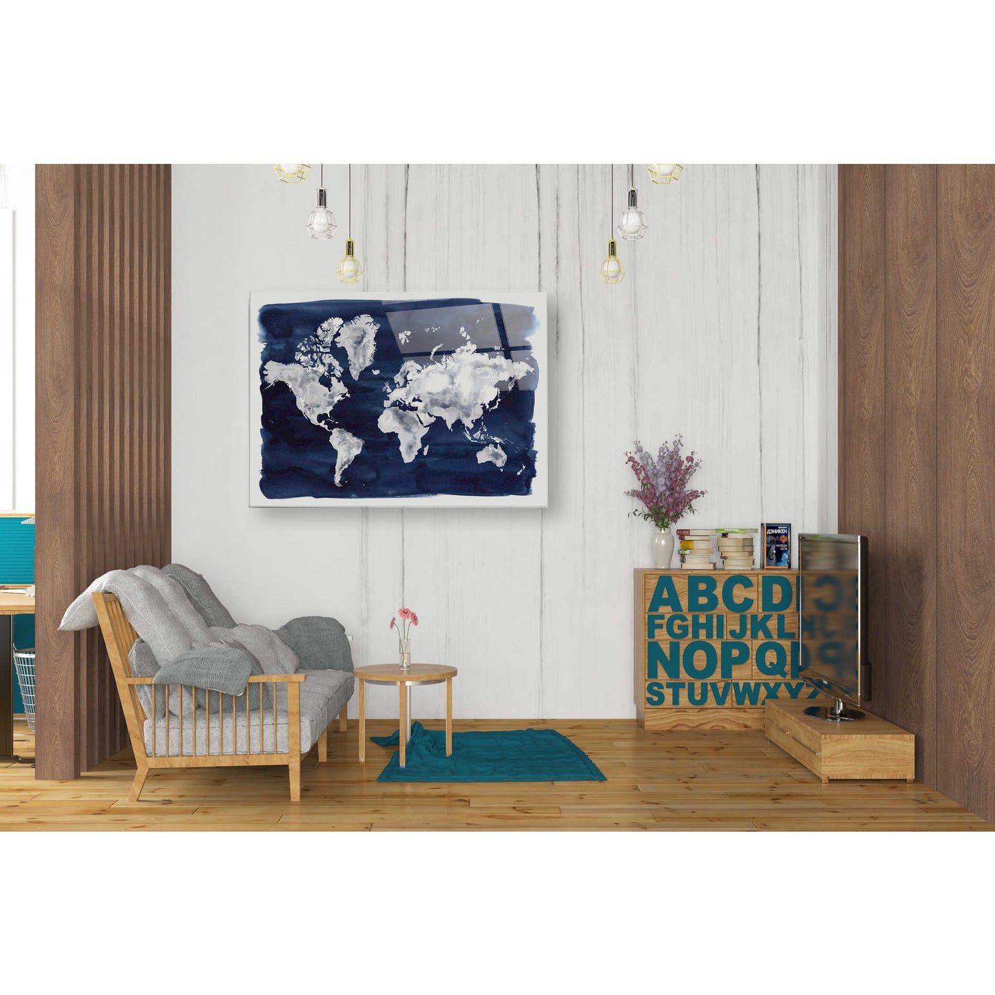 Epic Art 'Water World II' by Grace Popp Acrylic Glass Wall Art,24x36