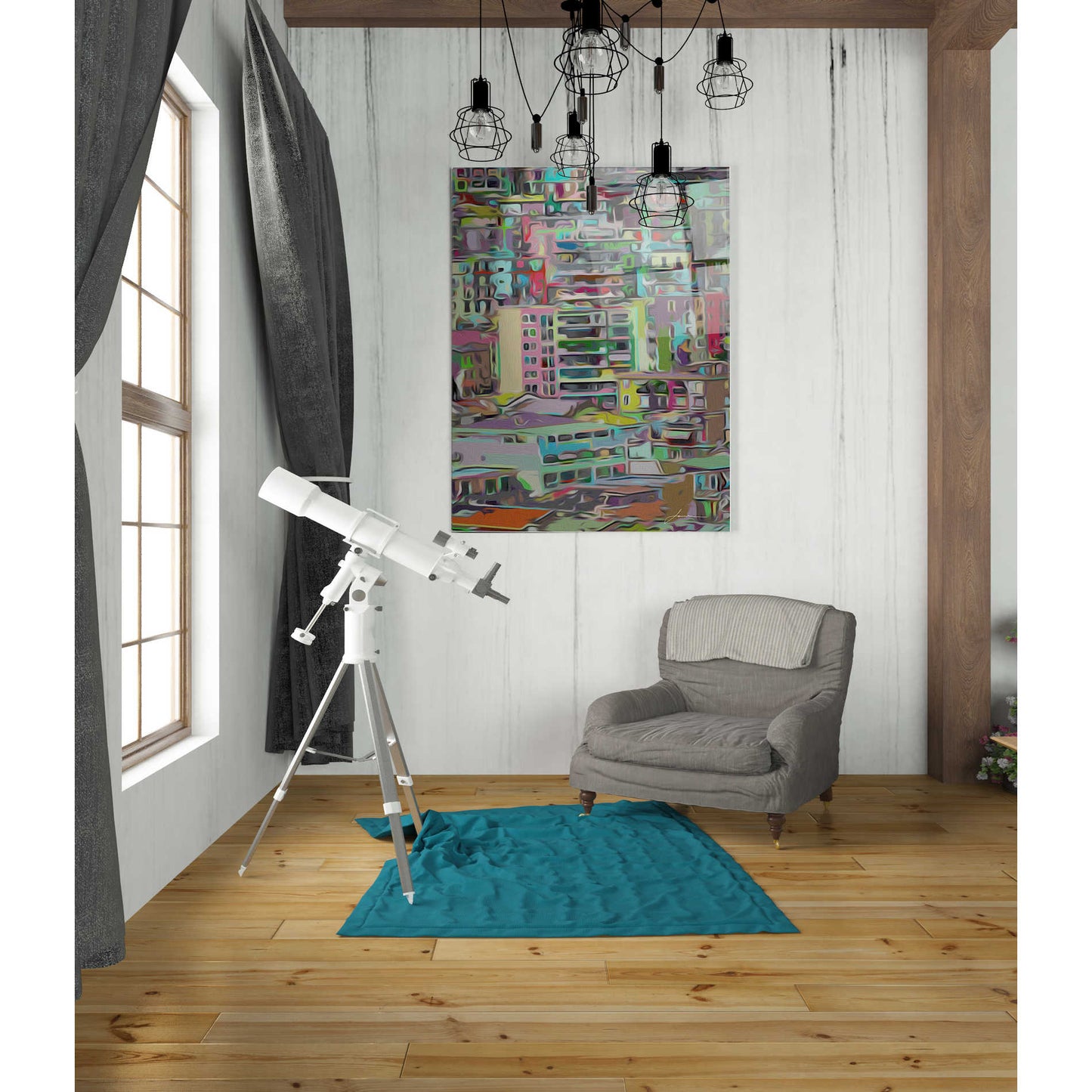 Epic Art 'Stack III' by James Burghardt, Acrylic Glass Wall Art,24x36