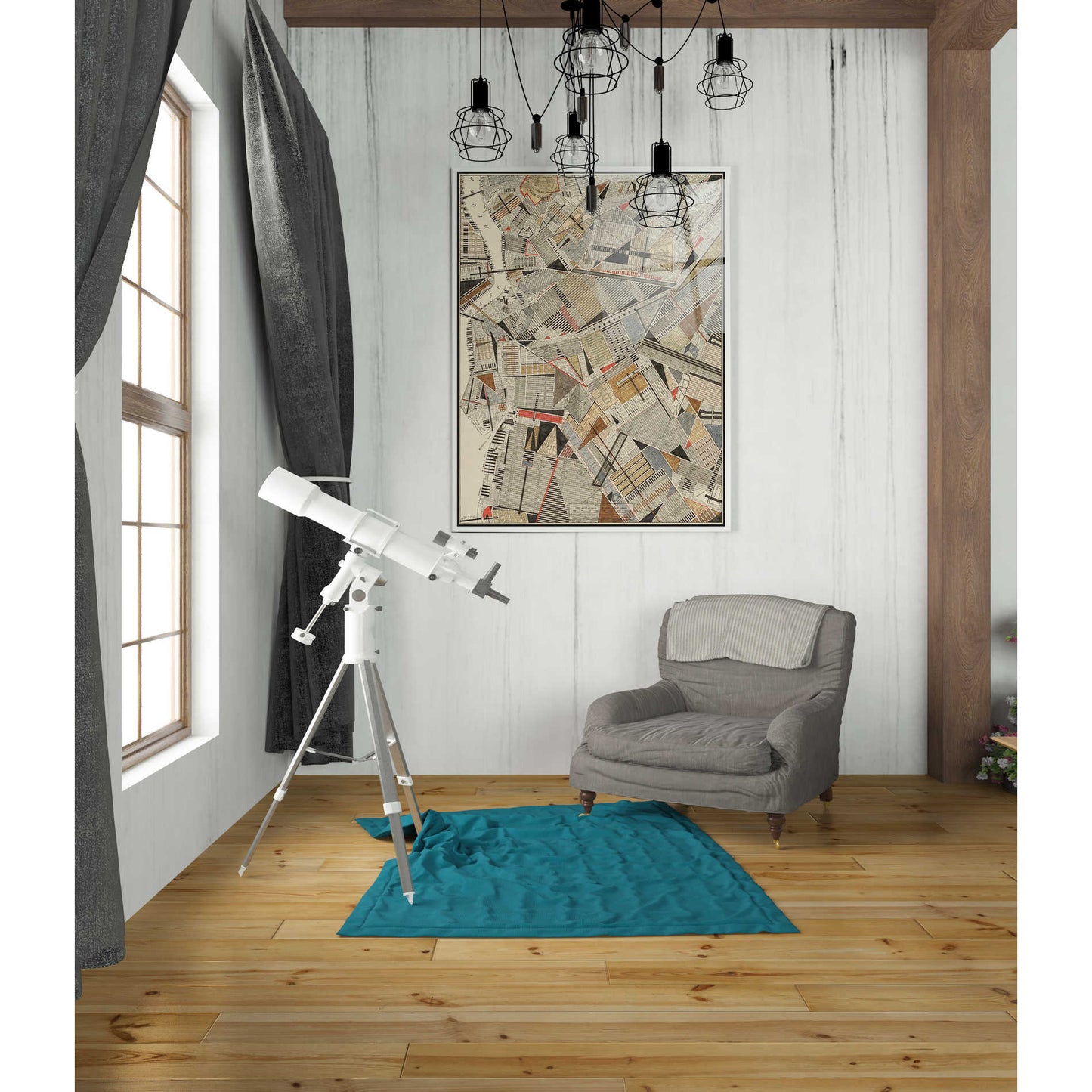 Epic Art 'Modern Map of Brooklyn' by Nikki Galapon Acrylic Glass Wall Art,24x36