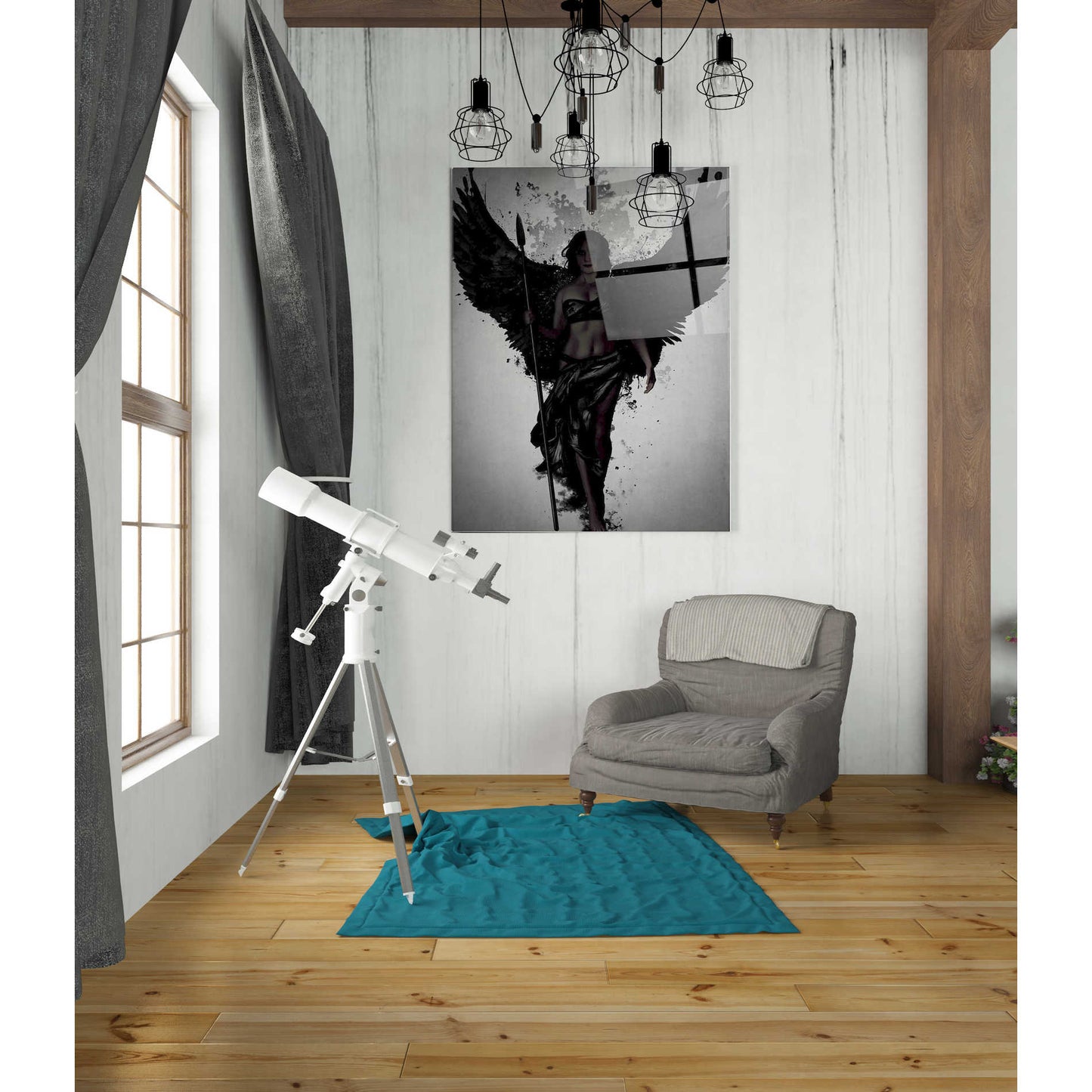 Epic Art 'Valkyrja' by Nicklas Gustafsson, Acrylic Glass Wall Art,24x36