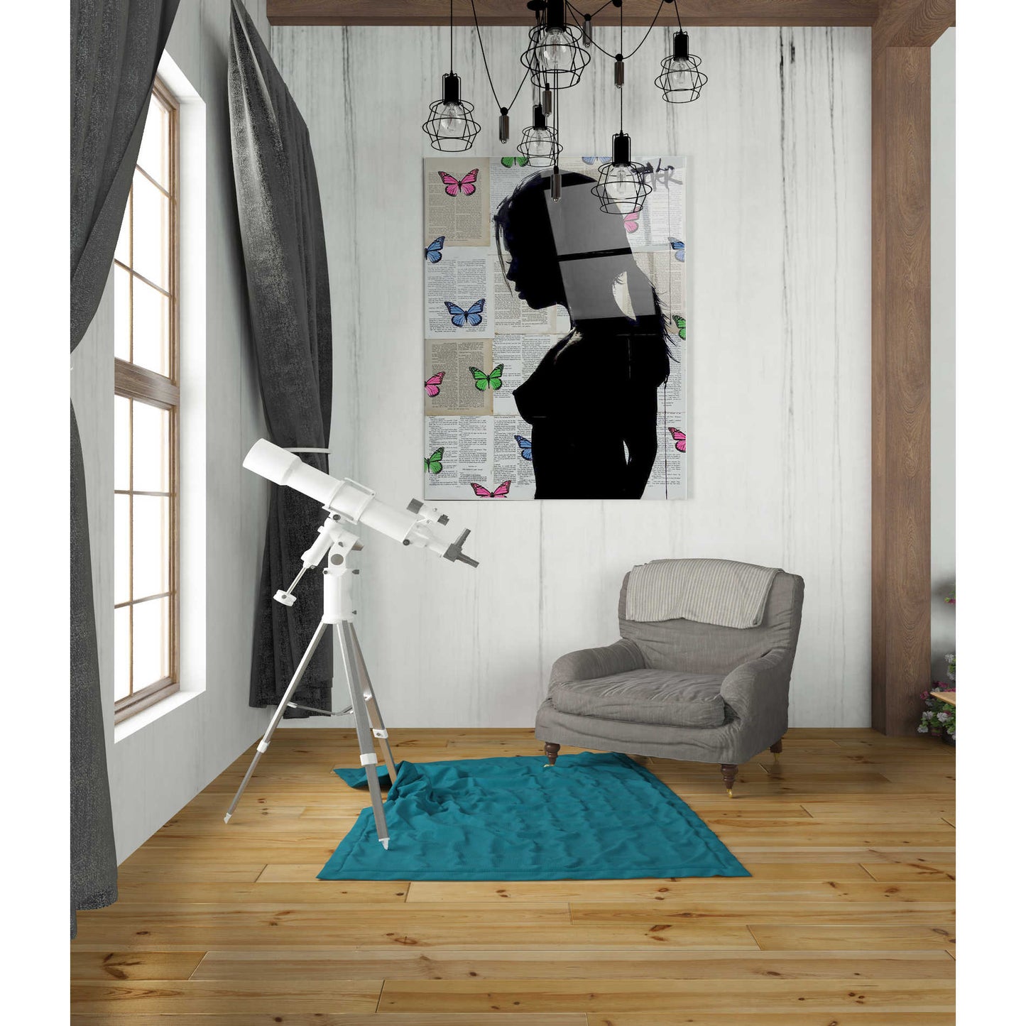 Epic Art 'Butterfly Tide' by Loui Jover, Acrylic Glass Wall Art,24x36