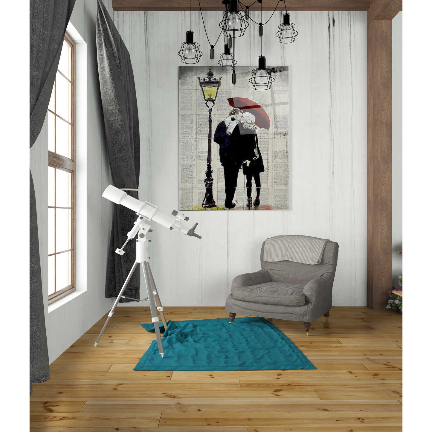 Epic Art 'Lamp Lovers' by Loui Jover, Acrylic Glass Wall Art,24x36