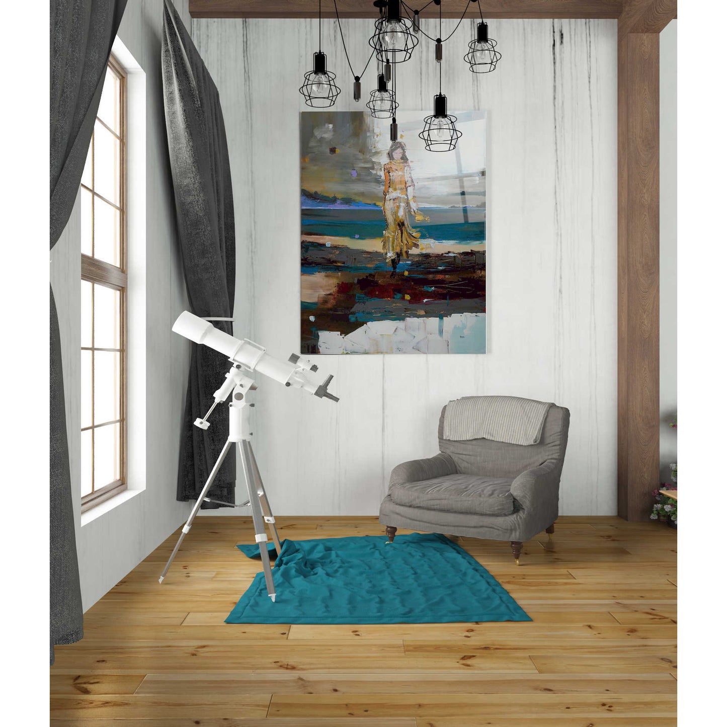 Epic Art 'The Storm' by Oscar Alvarez Pardo, Acrylic Glass Wall Art,24x36