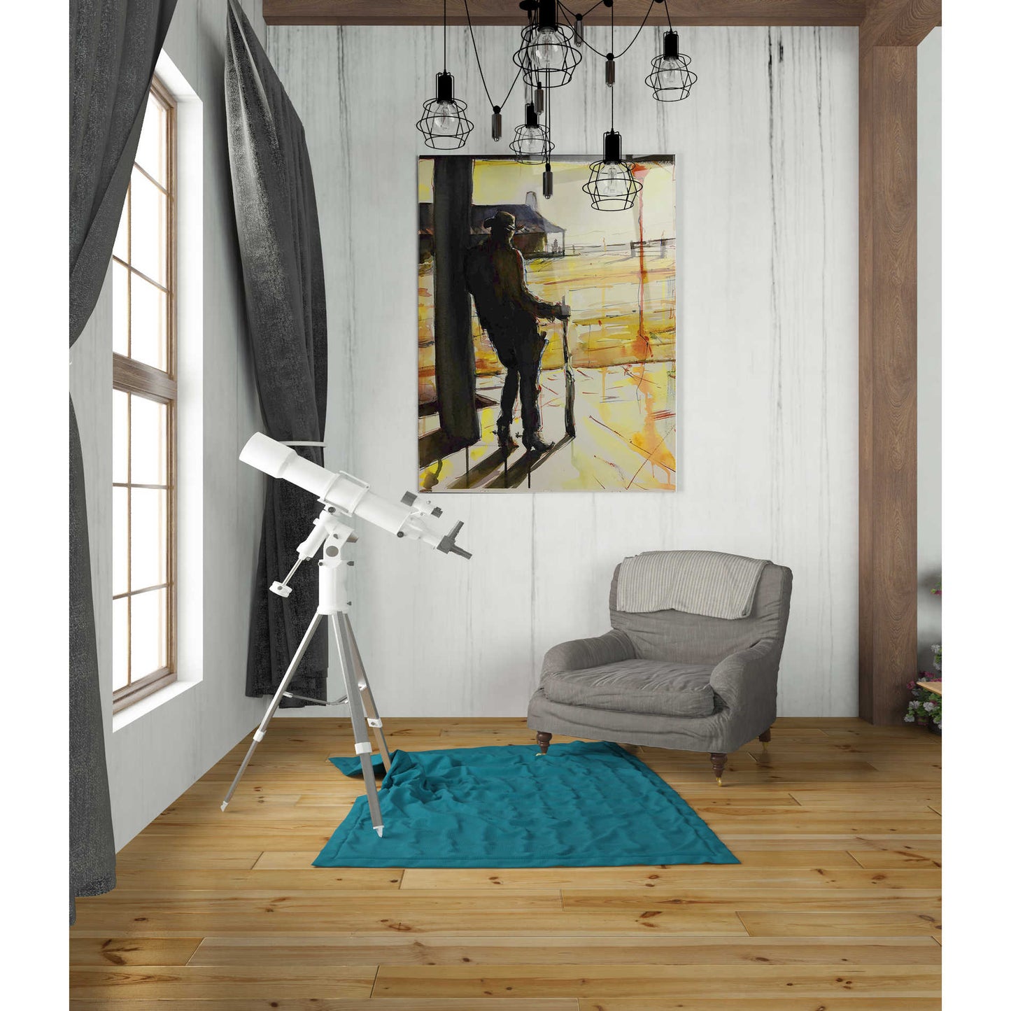 Epic Art 'Showdown' by Oscar Alvarez Pardo, Acrylic Glass Wall Art,24x36