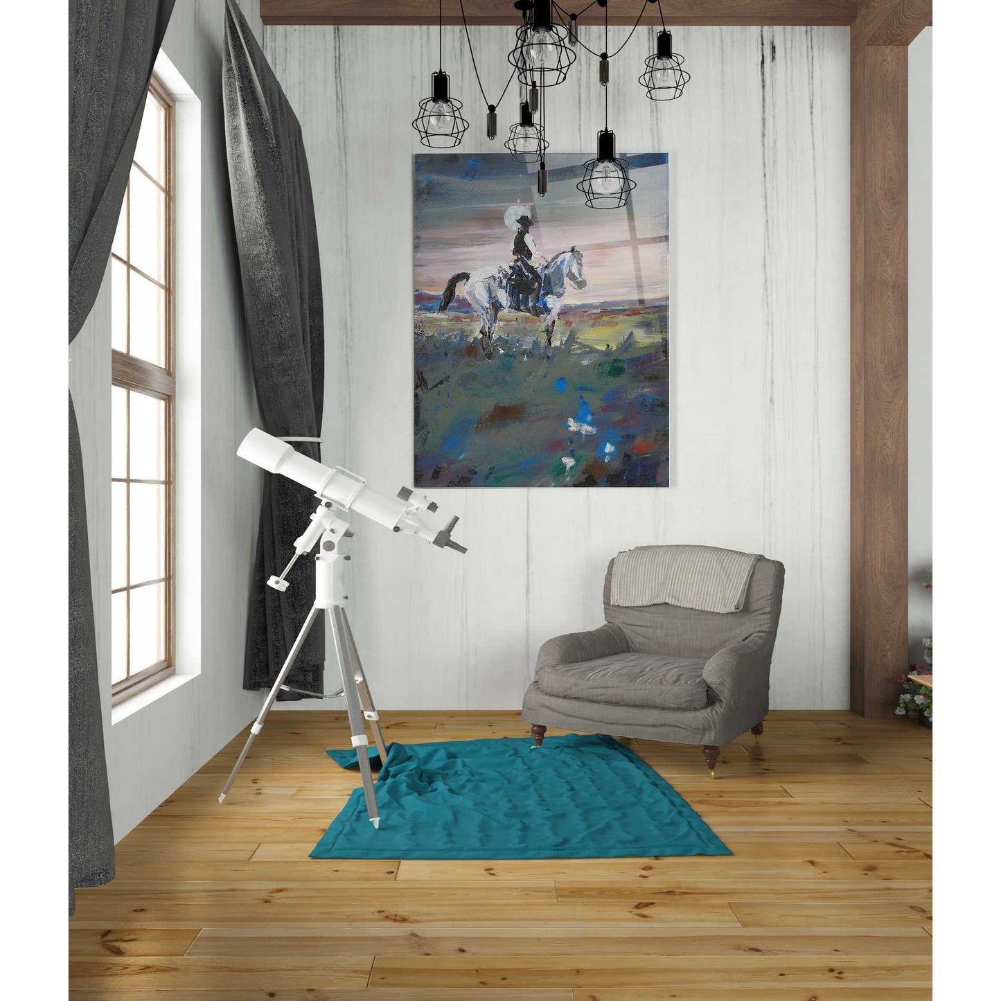 Epic Art 'Escape' by Oscar Alvarez Pardo, Acrylic Glass Wall Art,24x36