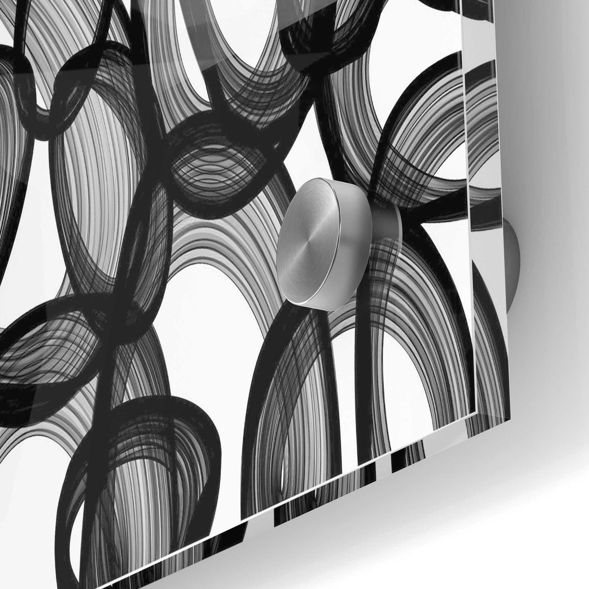Epic Art 'Abstract Black and White 2015' by Irena Orlov, Acrylic Glass Wall Art,24x36